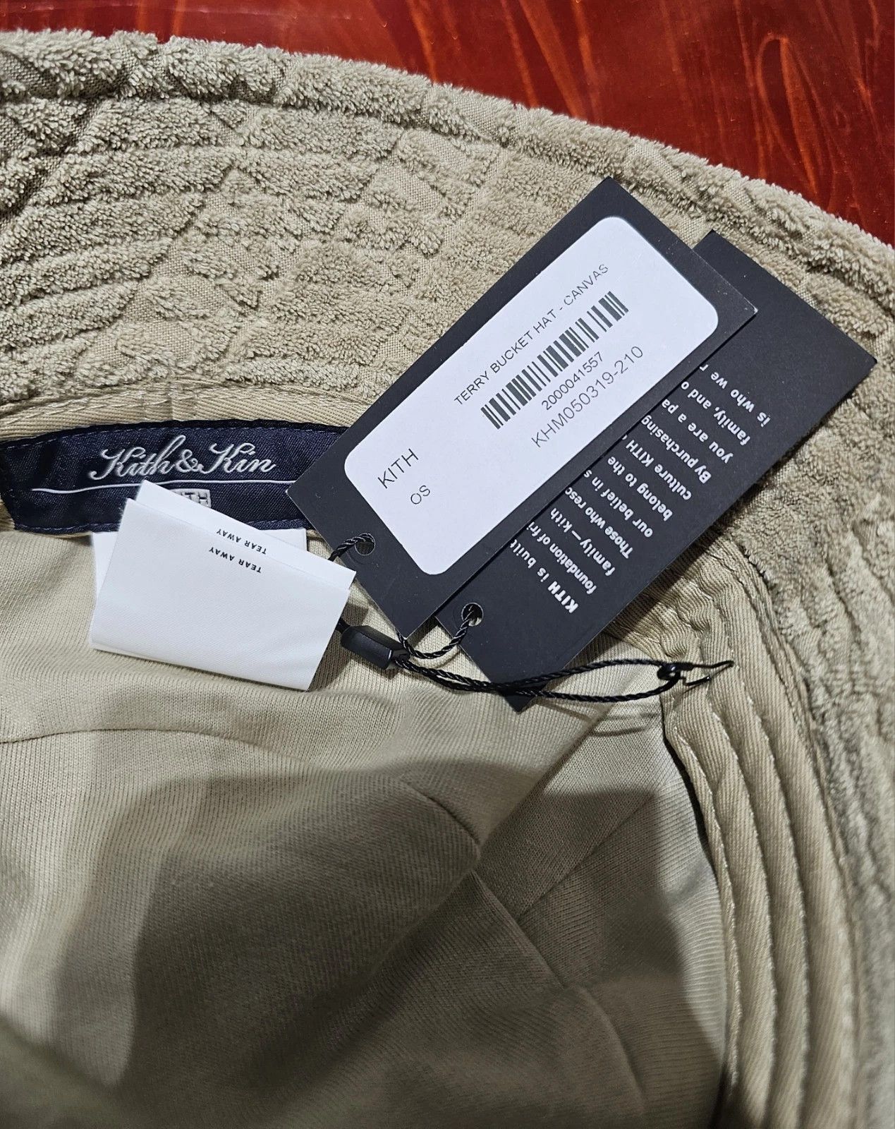 Kith Kith Terry Bucket Hat in Canvas Colorway All Over Jacquard Size ONE SIZE - 10 Thumbnail