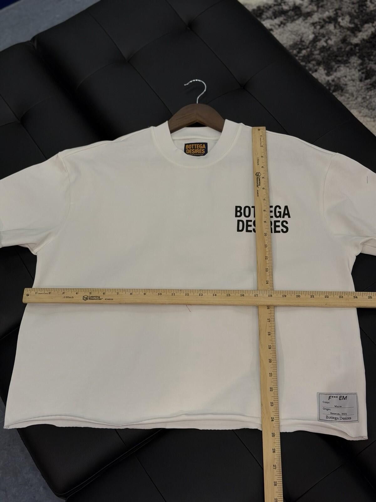 Bottega Desires Bottega Desires Tee T-Shirt F**k Joke (S) White Black Size US S / EU 44-46 / 1 - 9 Thumbnail