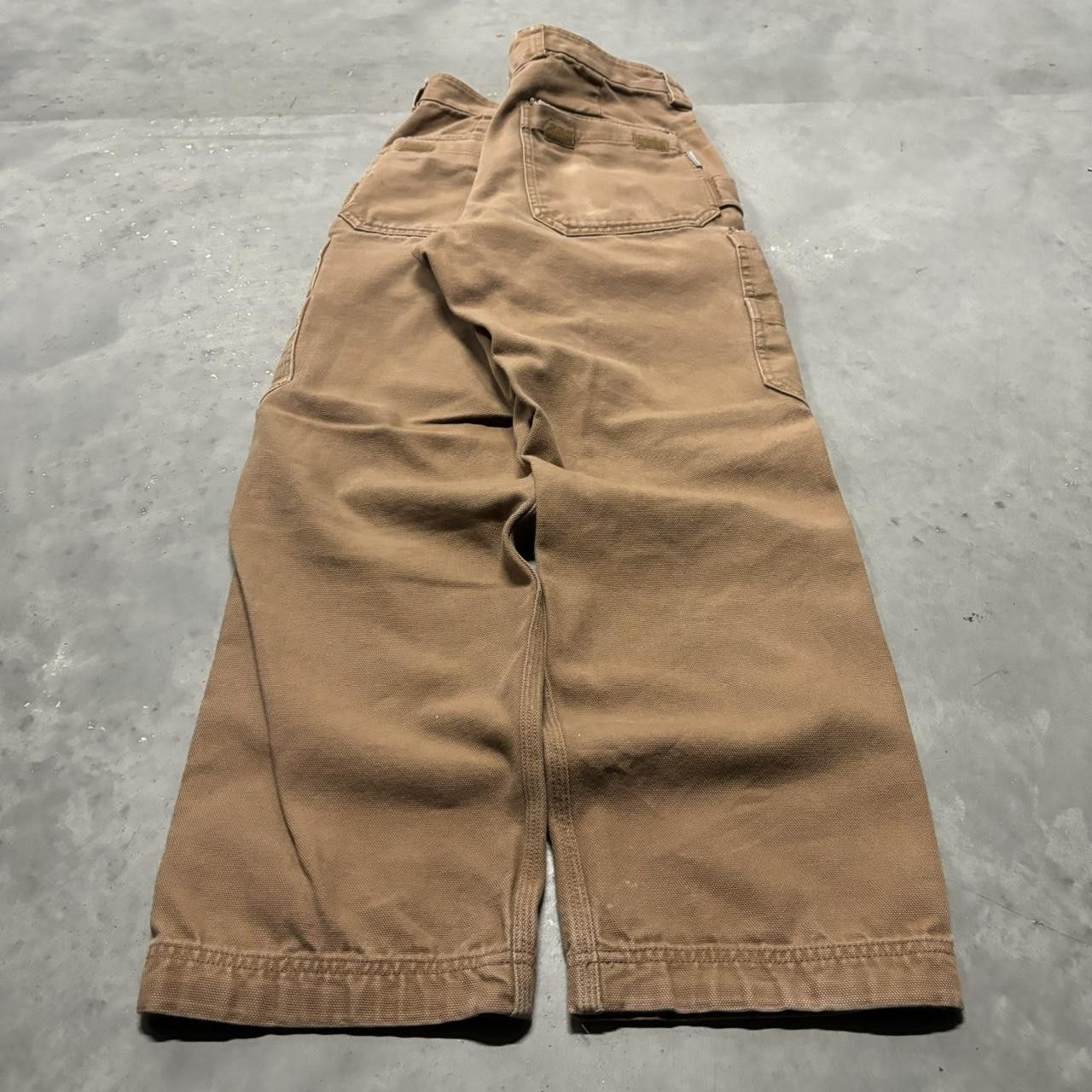 Japanese Brand × Vintage Crazy Vintage Y2K/2000s Tan Skater Workwear Carpenter Cargo Pants! Size US 32 / EU 48 - 4 Thumbnail