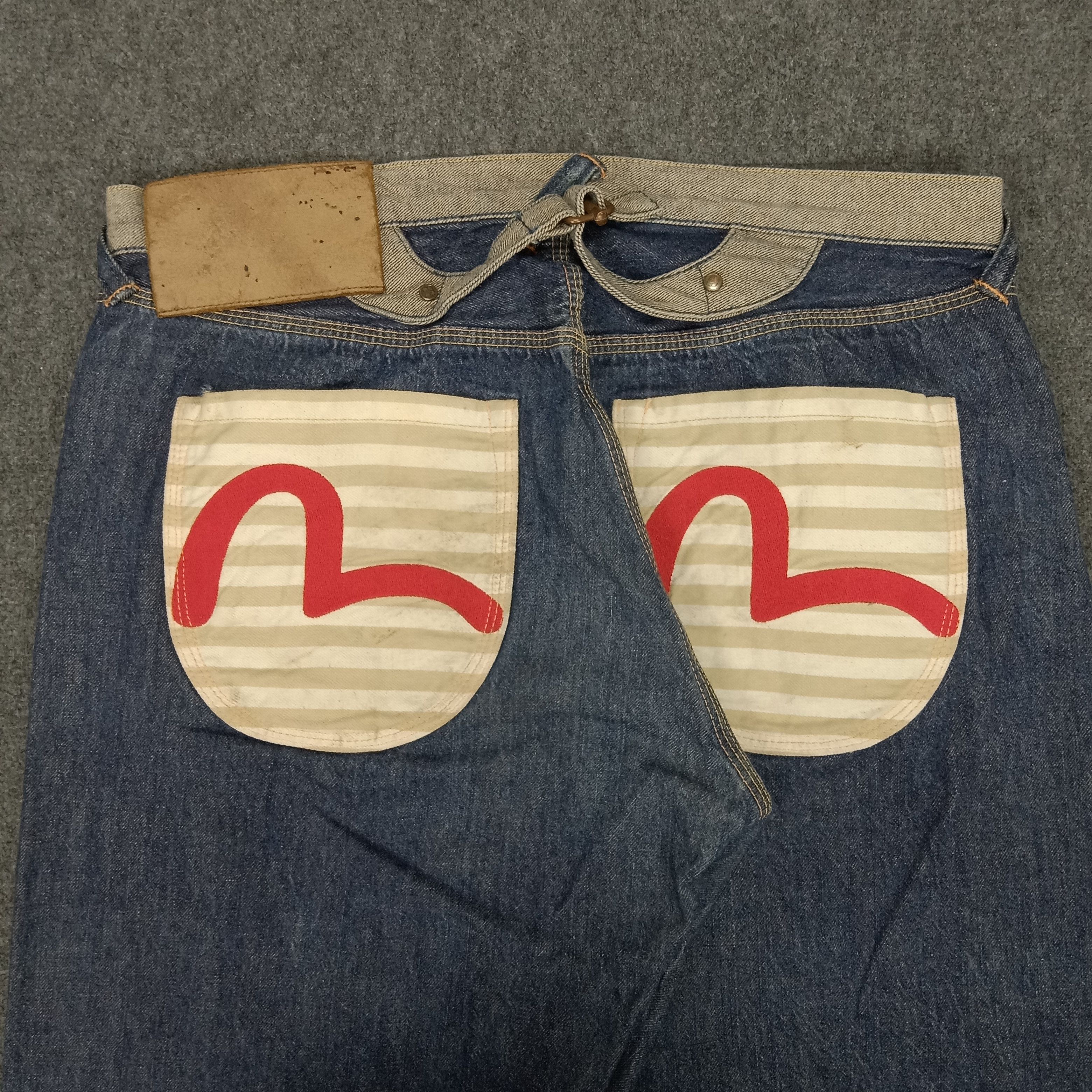 Evisu Yamane Japanese Brand Daicock Custom Denim Jeans Size US 35 - 6 Thumbnail