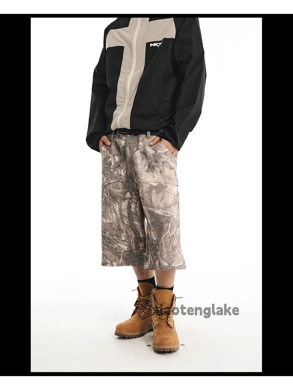 Designer × Japanese Brand × Vintage Unisex outdoor real tree camo pattern graphic cargo shorts Size US 34 / EU 50 - 2 Thumbnail