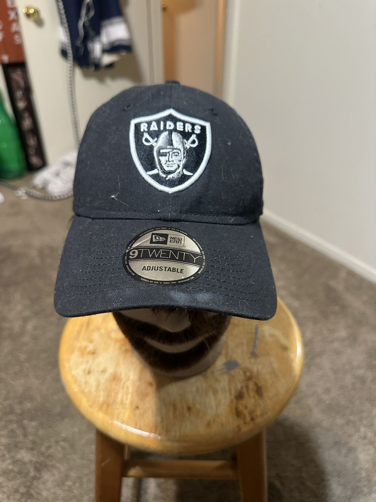 NFL Vintage NFl Las Vegas Raiders “triple black” hat 00s Size ONE SIZE - 2 Thumbnail
