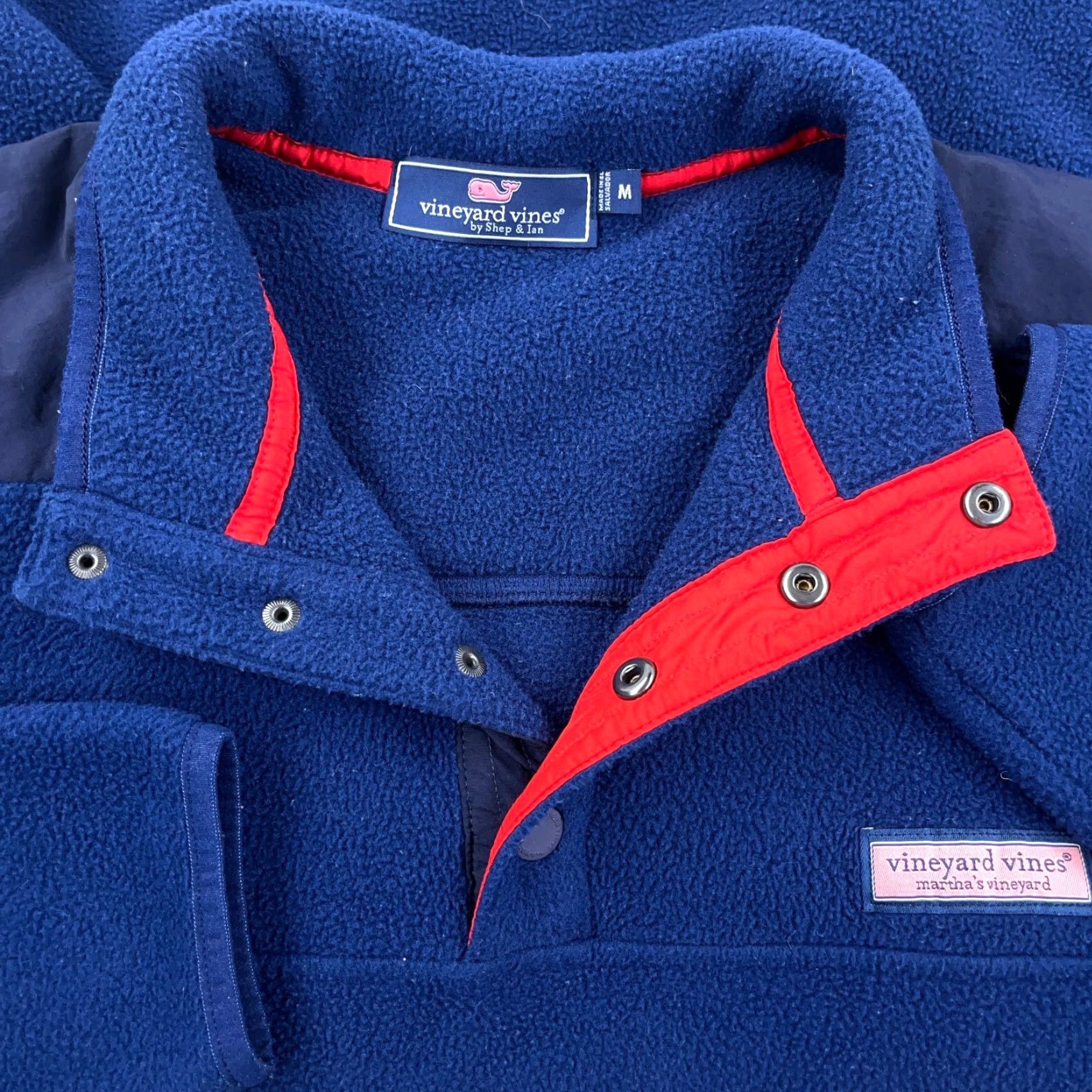 Vineyard Vines Vineyard Vines Sweater Men Medium Blue Pullover Fleece Snap T Sweatshirt Jacket Size US M / EU 48-50 / 2 - 2 Thumbnail