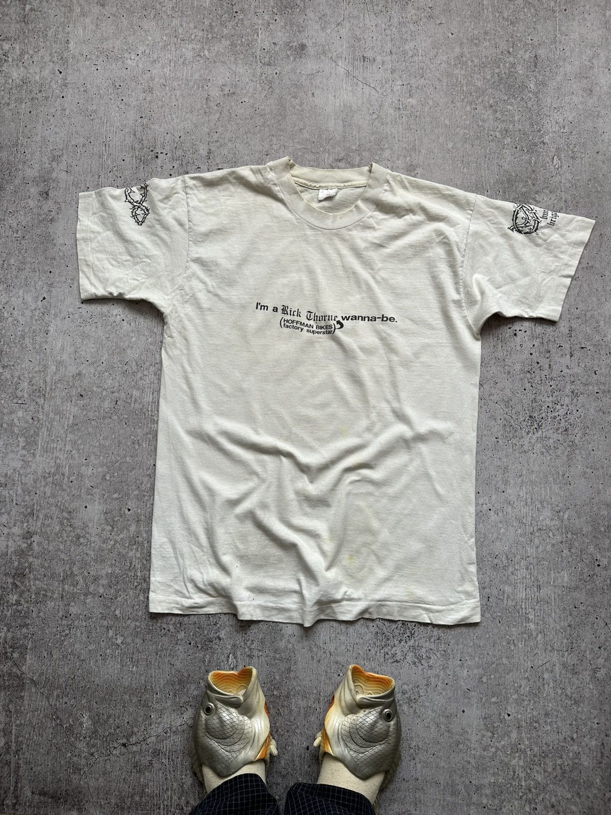 Vintage Very Rare Rick Thorne BMX Brigade Superstar Distressed Tee Size US M / EU 48-50 / 2 - 2 Thumbnail