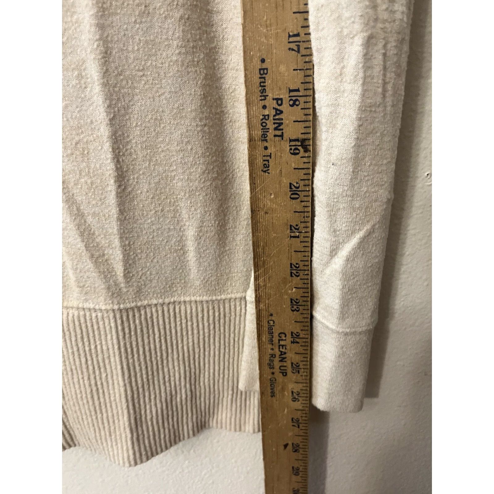 Gap Gap Women's Sweater Turtleneck Pullover, Size M, Beige Ivory Solid Cotton, Winter, Regular, Pullover, Size M, Women's Gap Sweater Size M / US 6-8 / IT 42-44 - 4 Thumbnail