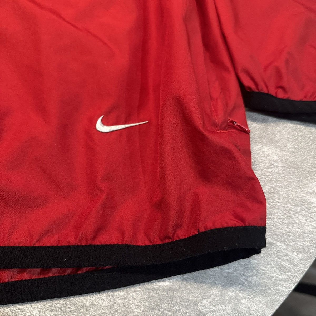Nike × Vintage Vintage Nike Quarter Zip Windbreaker Red Anorak Lightweight Size US XXL / EU 58 / 5 - 3 Thumbnail