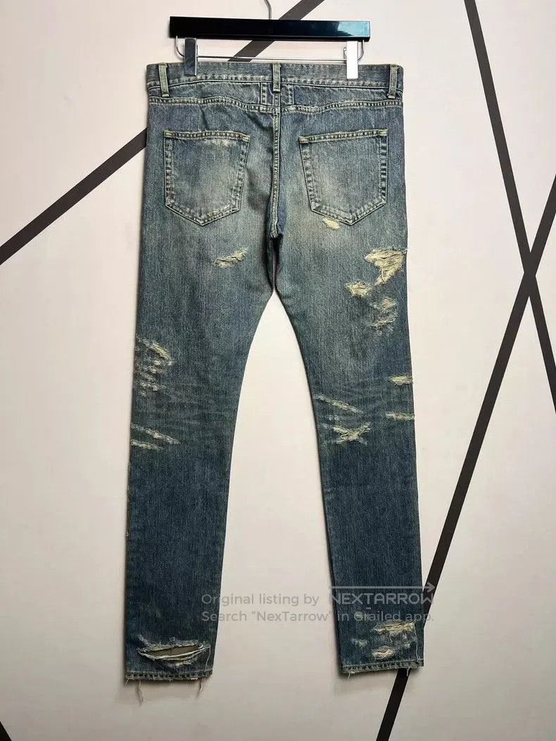 Saint Laurent Paris Saint Laurent Distressed Jeans Size 34. Size US 34 / EU 50 - 2 Thumbnail