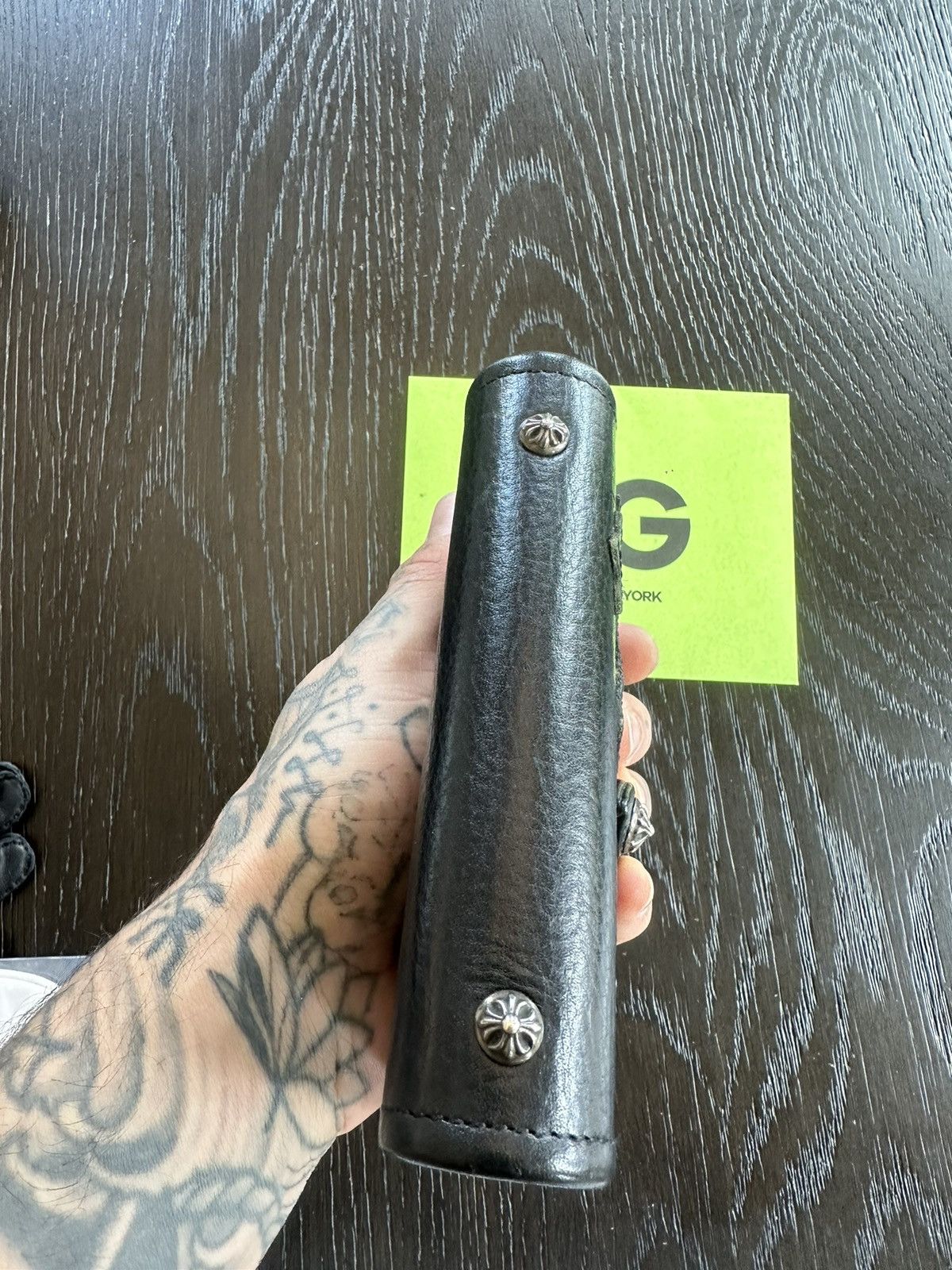Chrome Hearts CHROME HEARTS NEW NOTEBOOK JOURNAL CROSS PATCH LEATHER Size ONE SIZE - 7 Thumbnail