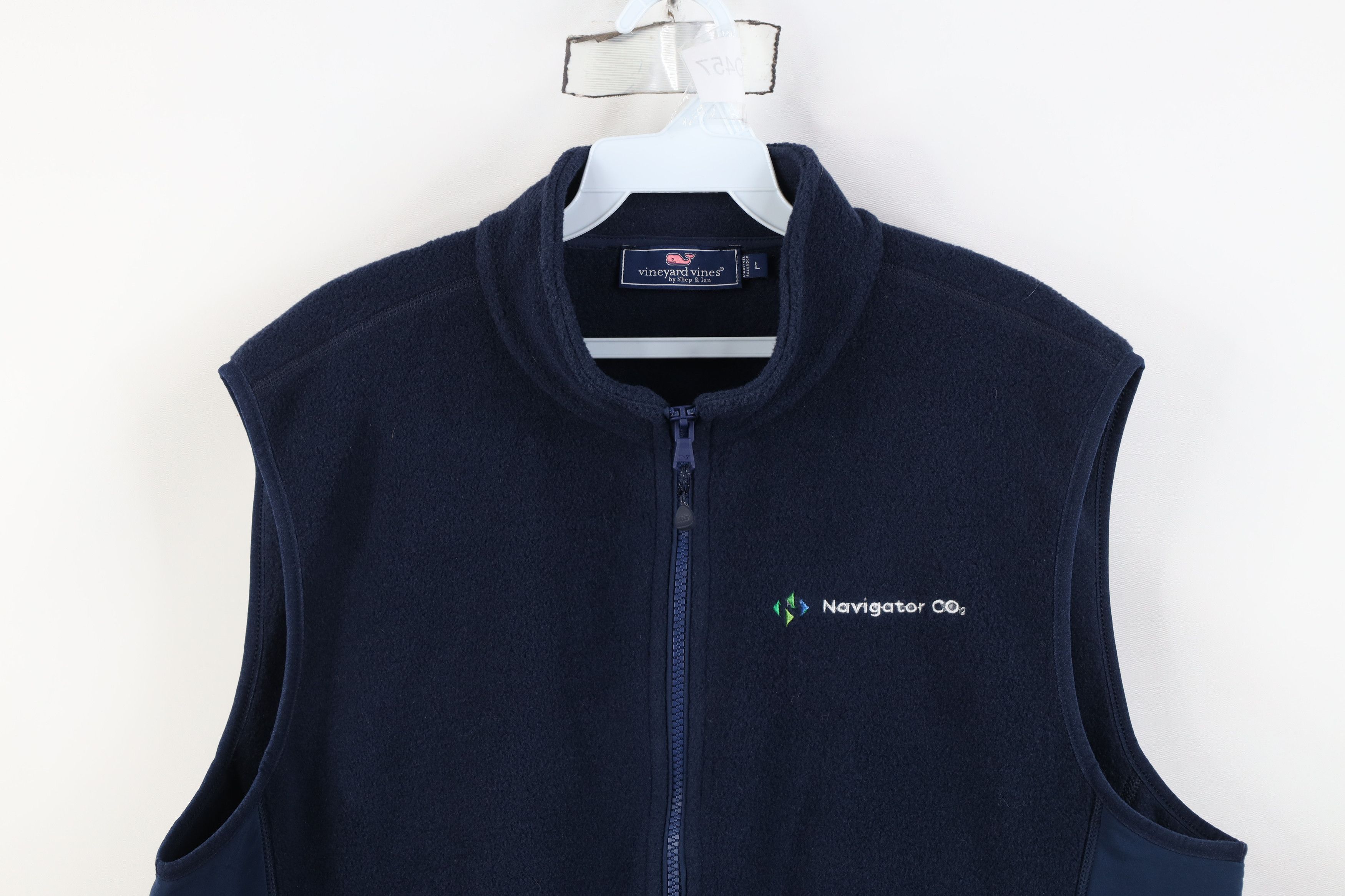 Vineyard Vines Vineyard Vines Fleece Harbor Full Zip Vest Jacket Navy Blue Size US L / EU 52-54 / 3 - 2 Thumbnail