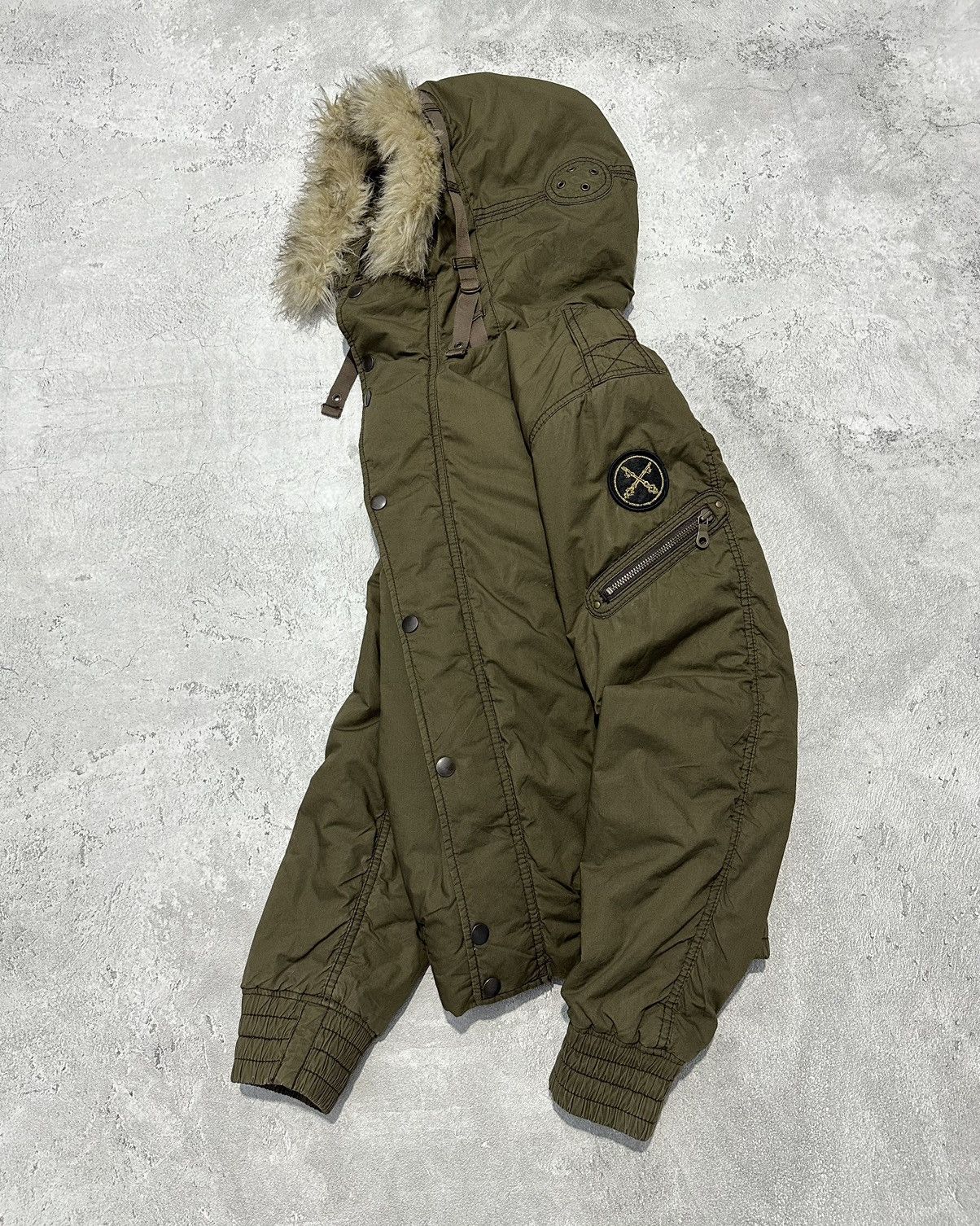 Japanese Brand Vintage Military Uniqlo Faux Fur Jacket Goa Lgb Style Size US M / EU 48-50 / 2 - 2 Thumbnail