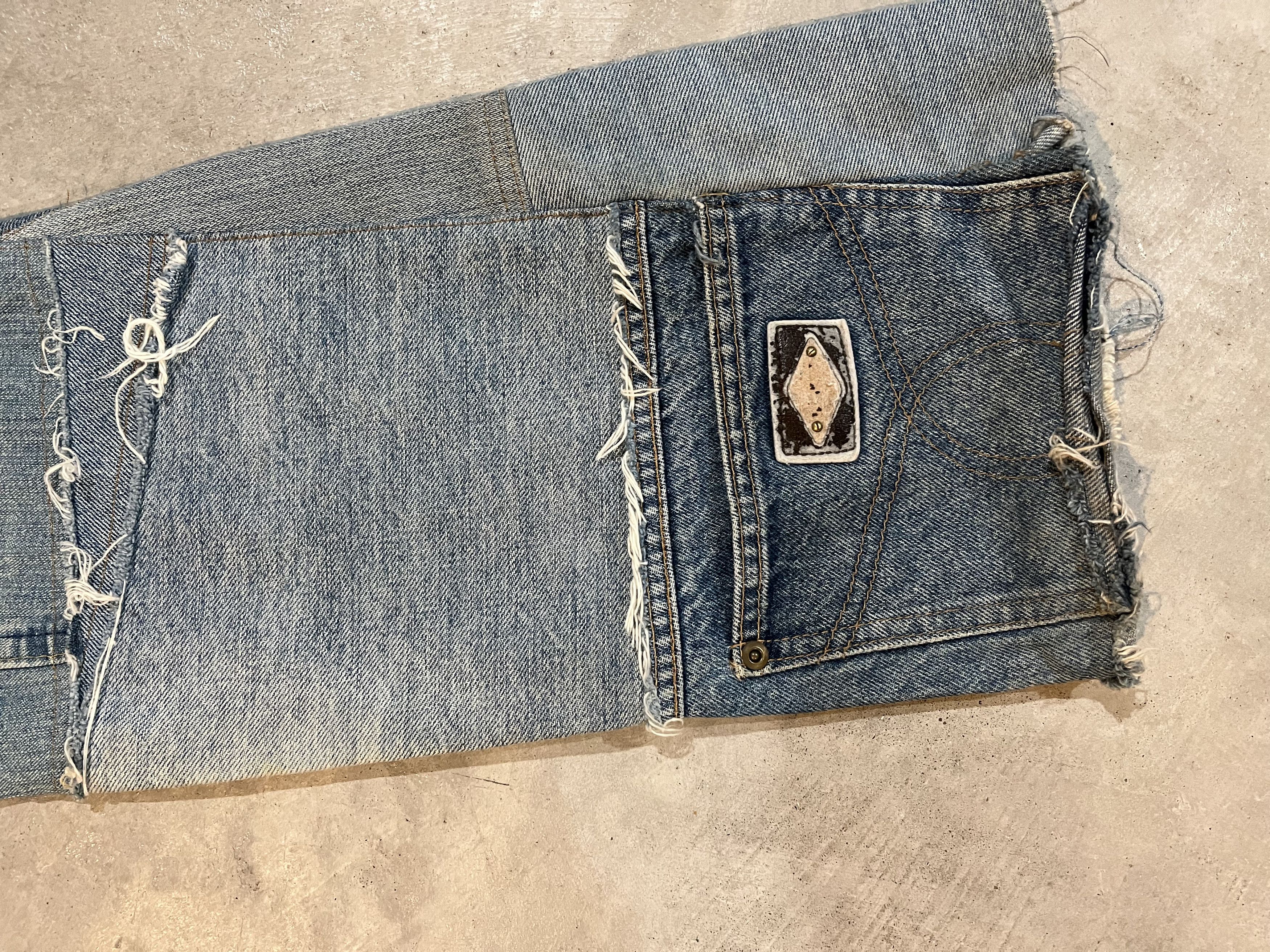 20471120 Patchwork "Star" Bondage Flare denim Size US 32 / EU 48 - 3 Thumbnail