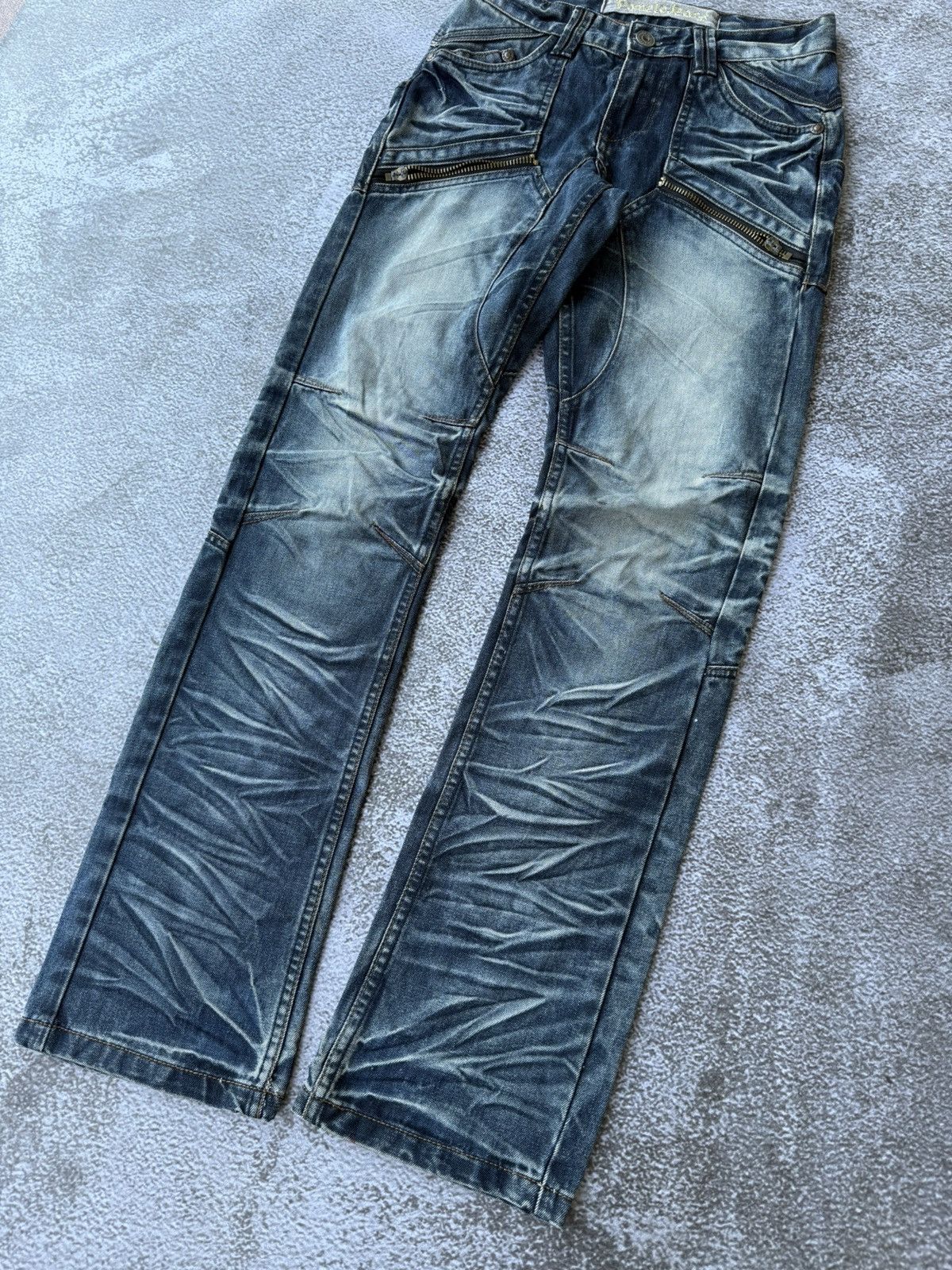 20471120 × Beauty Beast × Japanese Brand Pomelo jeans denim multizip ifsixwas kmrii styled Size US 30 / EU 46 - 4 Thumbnail