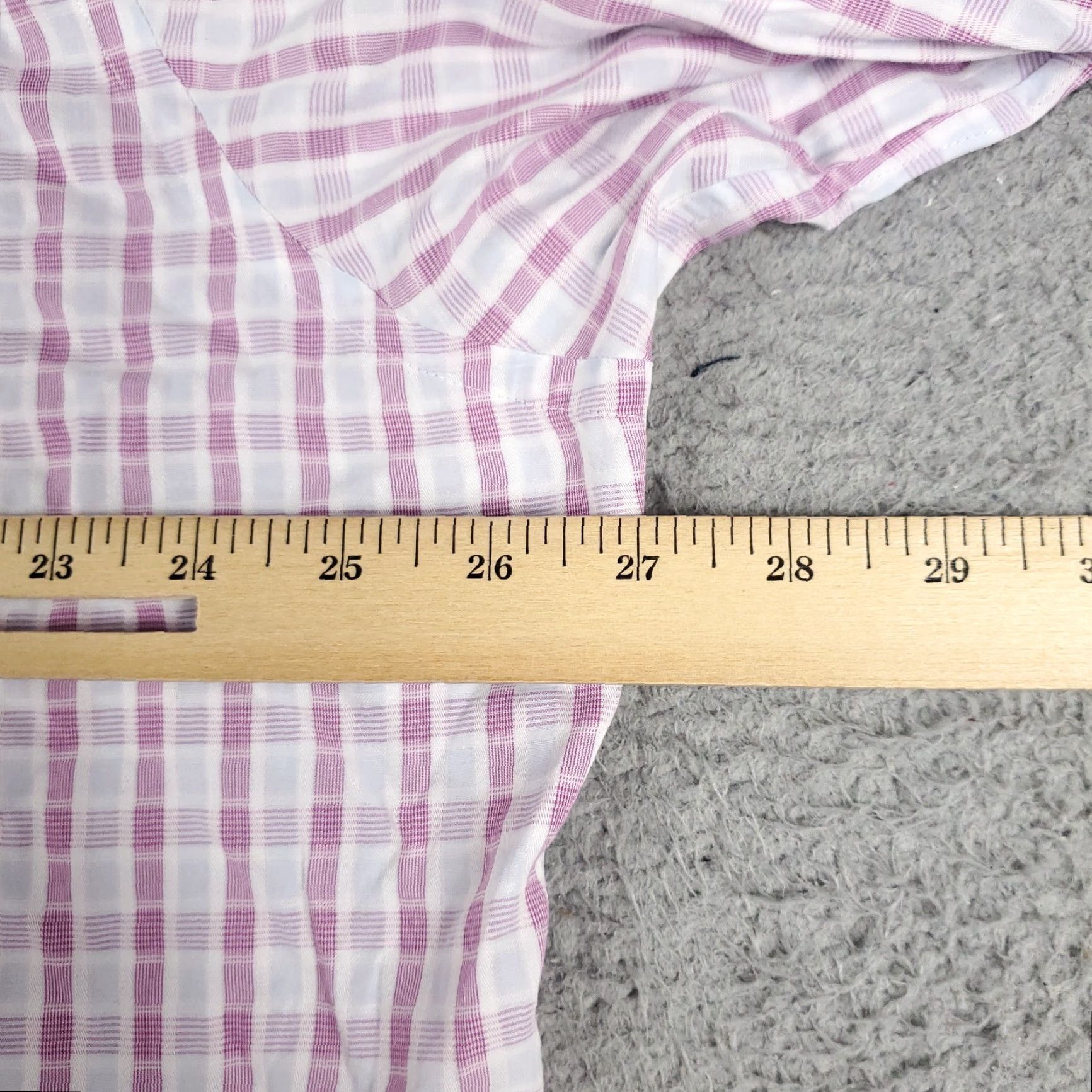 Tommy Bahama Tommy Bahama Shirt Mens 17.5 Purple Plaid Dress Button Up Long Sleeve Size 46R - 6 Thumbnail