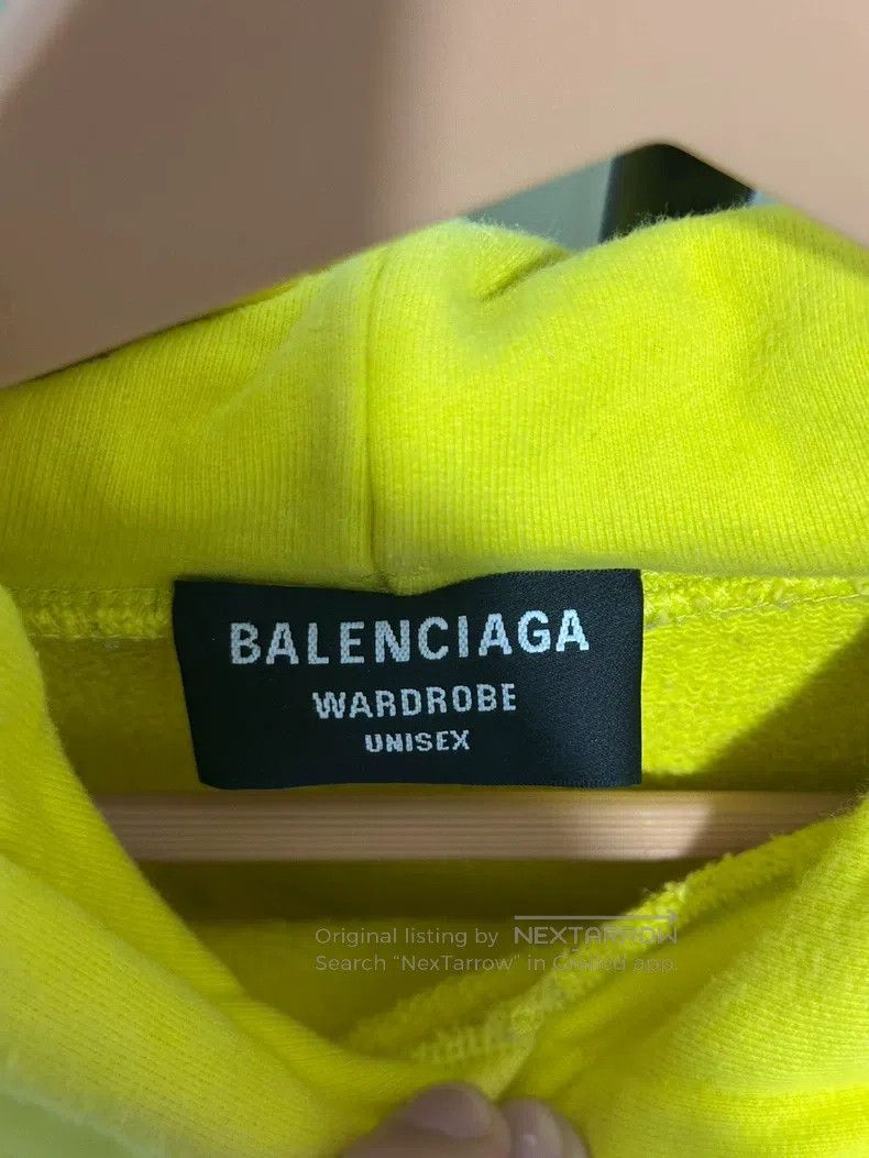 Balenciaga Balenciaga Neon Yellow Hoodie Size US XS / EU 42 / 0 - 3 Thumbnail
