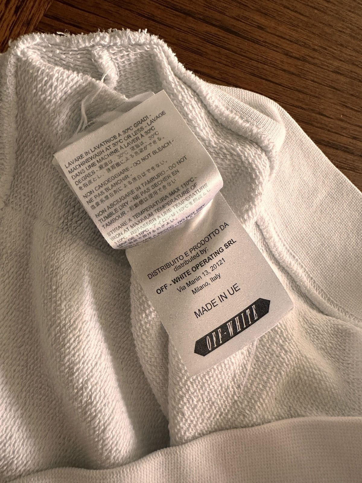 Off-White OFF-WHITE Blue Collar Hooded Sweatshirt Size US S / EU 44-46 / 1 - 7 Thumbnail