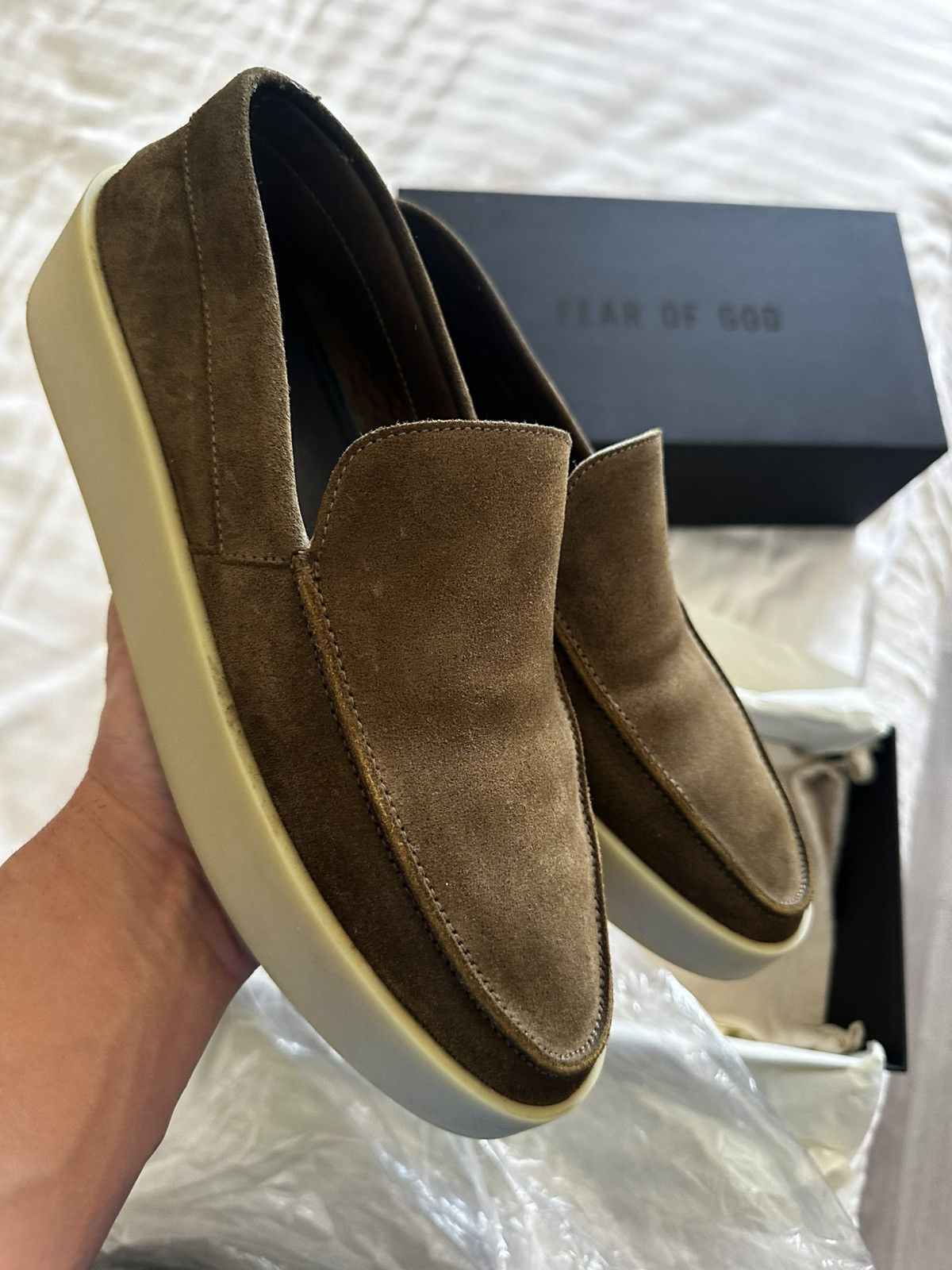 Fear of God 7th collection loafer taupe Size US 9.5 / EU 42-43 - 3 Thumbnail