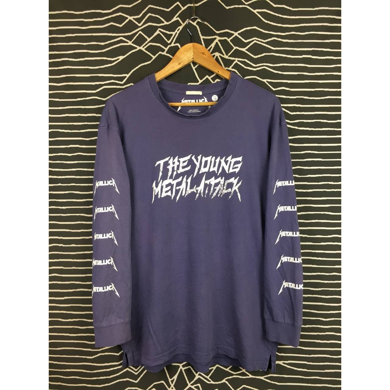 Band Tees × GU × Metallica GU X Metallica Young Metal Attack Long Sleeve Tee Size US L / EU 52-54 / 3 - 1 Thumbnail