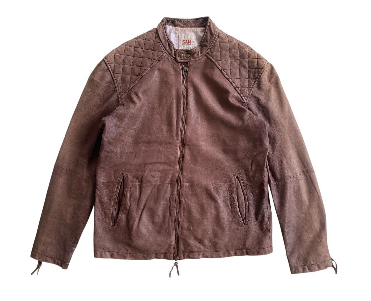Vintage San Francisco Sheepskin Racer Biker Jacket Size US L / EU 52-54 / 3 - 2 Thumbnail