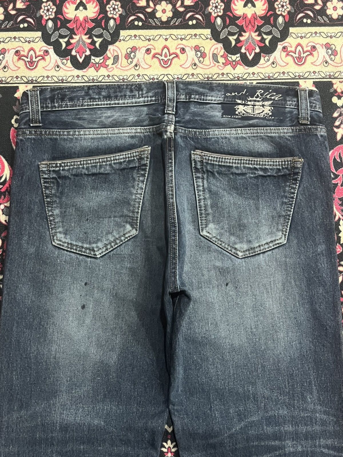 Japanese Brand Vintage Japanese Brand And Rica Sulphur Washed Whisker Jeans Size US 34 / EU 50 - 7 Thumbnail