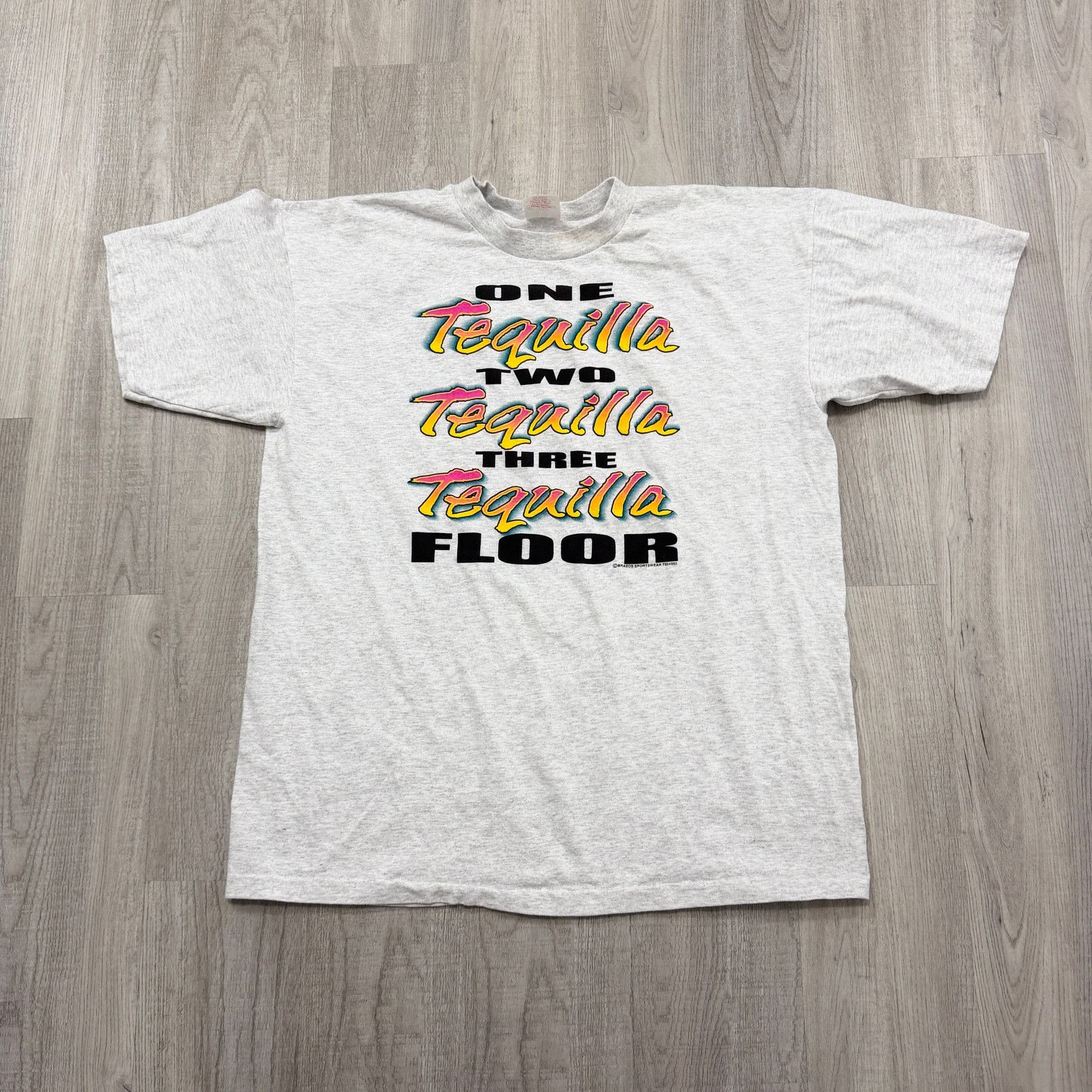 Vintage Vintage One Tequila Two Tequila Three Tequila Floor Shirt Size US XL / EU 56 / 4 - 1 Thumbnail