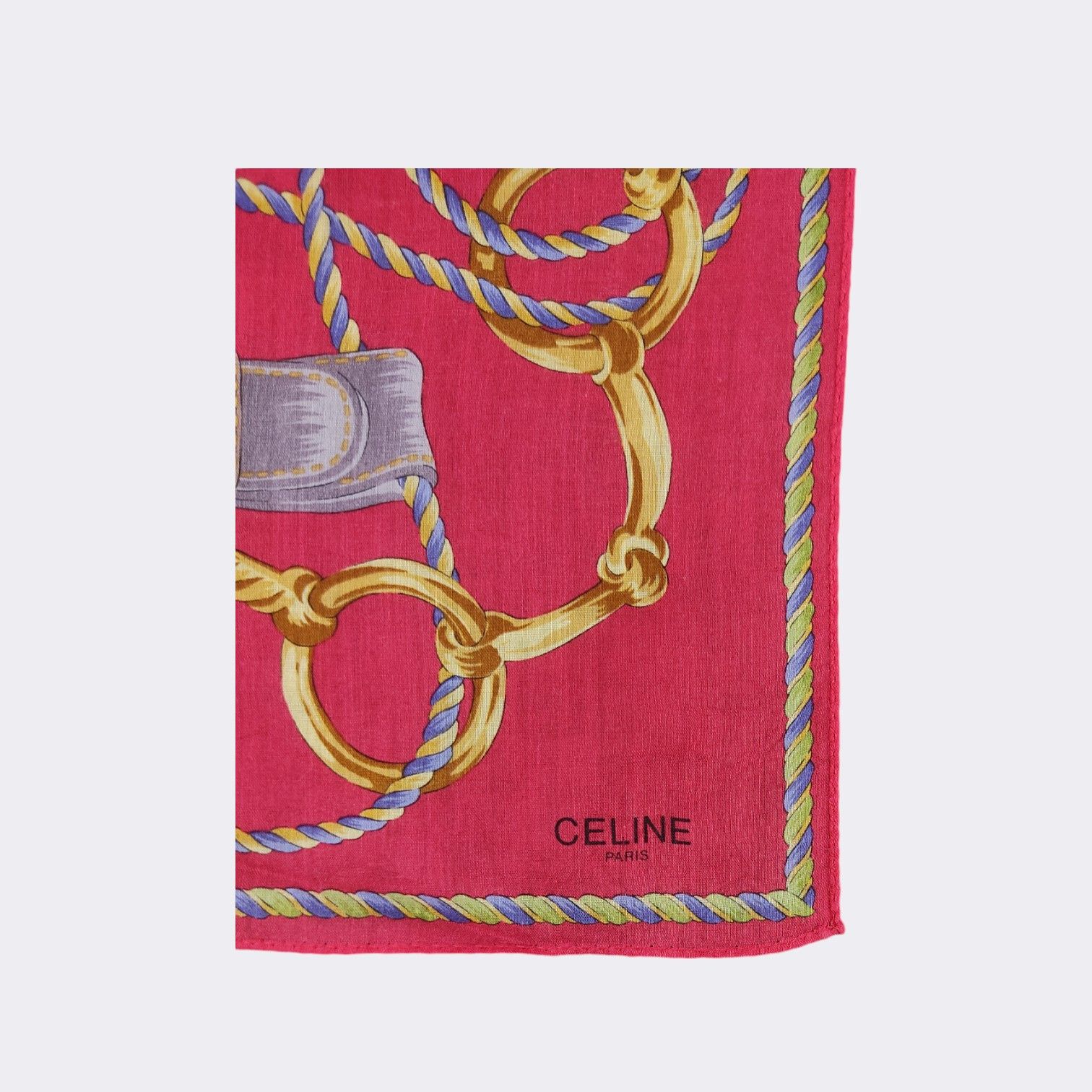 Celine Vintage Celine Handkerchief Neckerchief Bandana H405M-2 Size ONE SIZE - 3 Thumbnail