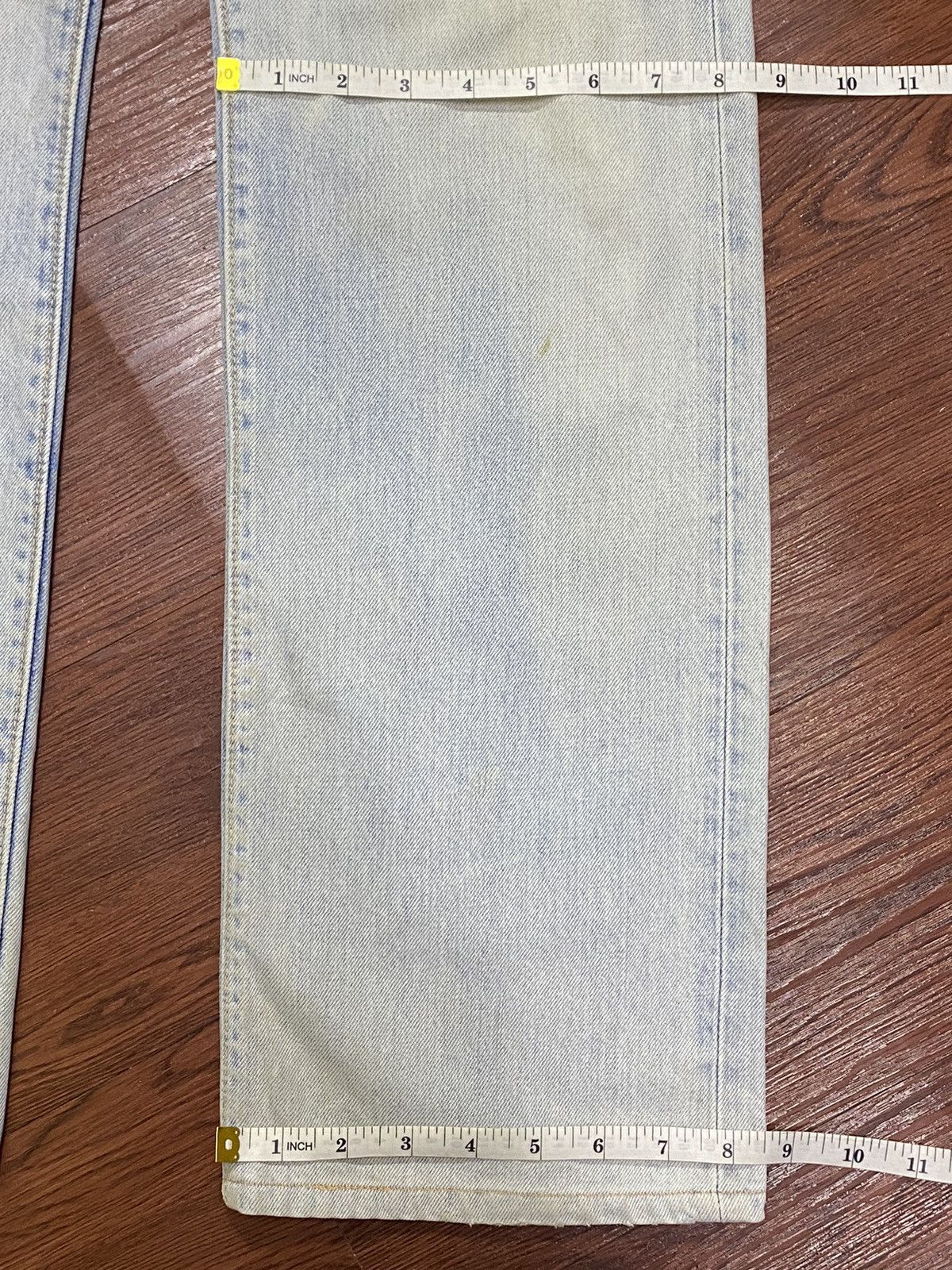 Japanese Brand Vintage Edwin Faded Wash Loose Jeans Size US 30 / EU 46 - 9 Thumbnail