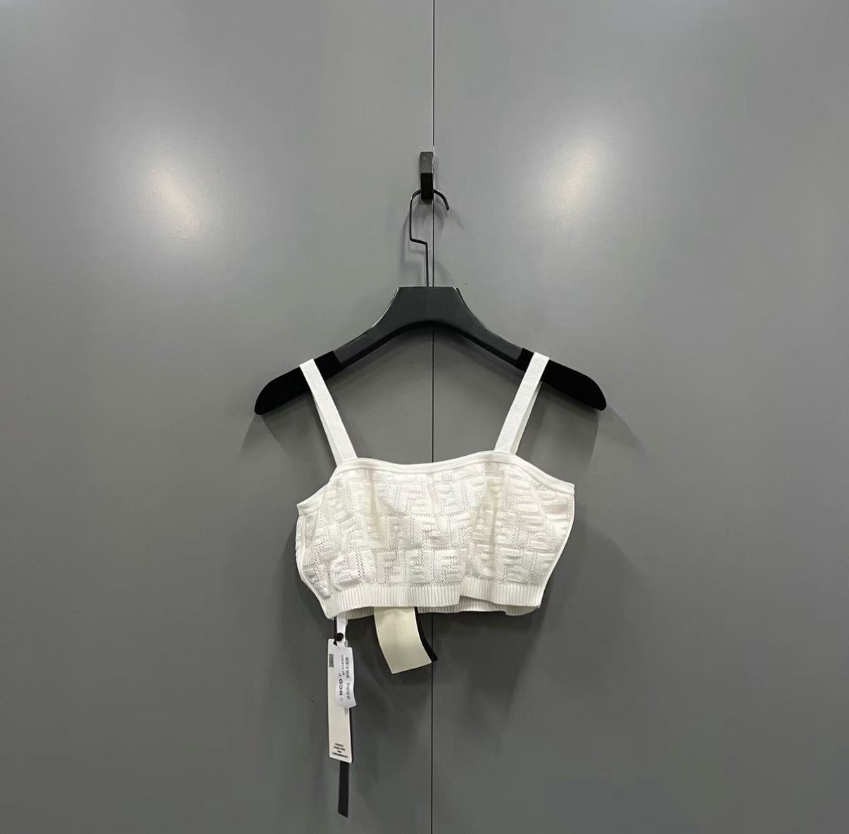 Fendi Fendi White Hollow FF Tank Top J41 Size M / US 6-8 / IT 42-44 - 2 Thumbnail