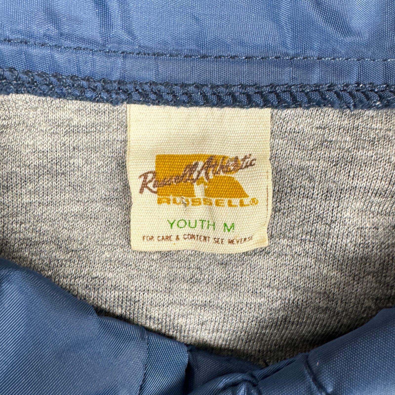 Russell Athletic Vtg 70s Russell Athletic Coach Jacket Youth Medium Blue USA Size XS / US 0-2 / IT 36-38 - 9 Thumbnail