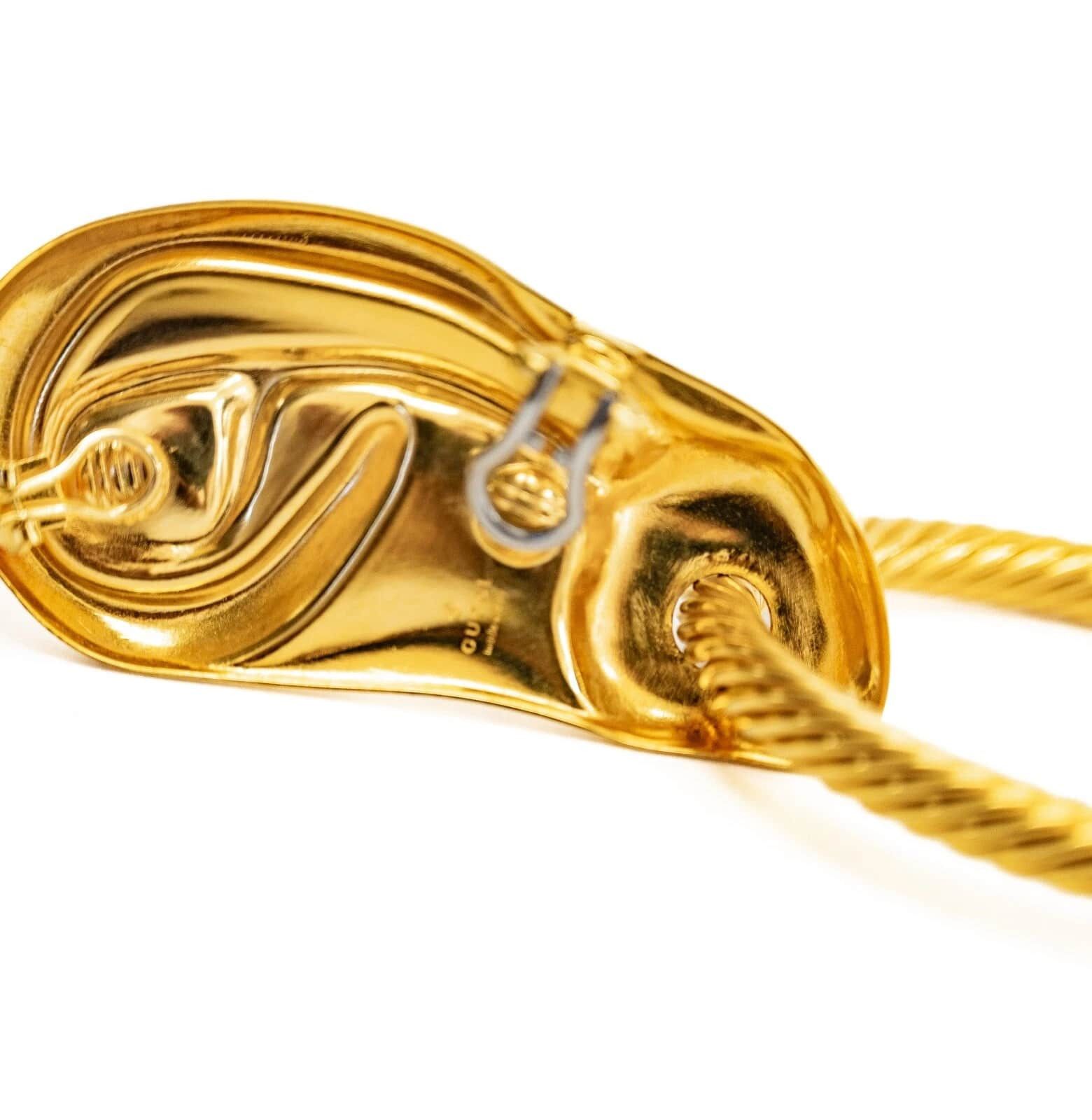 Gucci GUCCI ALESSANDRO MICHELE Runway Surreal Gold Hoop Solo Size ONE SIZE - 2 Thumbnail