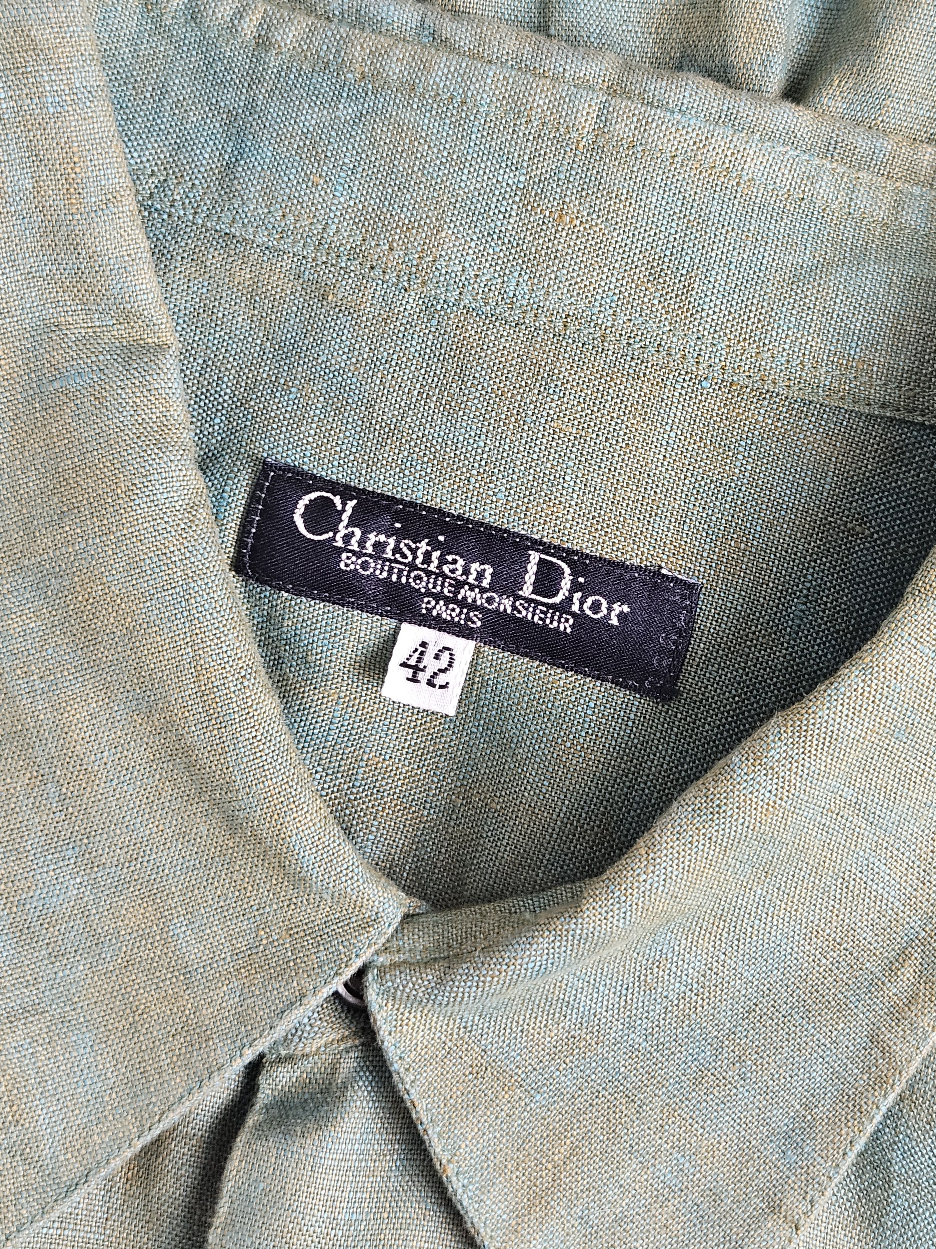 Christian Dior Monsieur Vintage Christian Dior Monsieur shirt Size L / US 10 / IT 46 - 4 Thumbnail