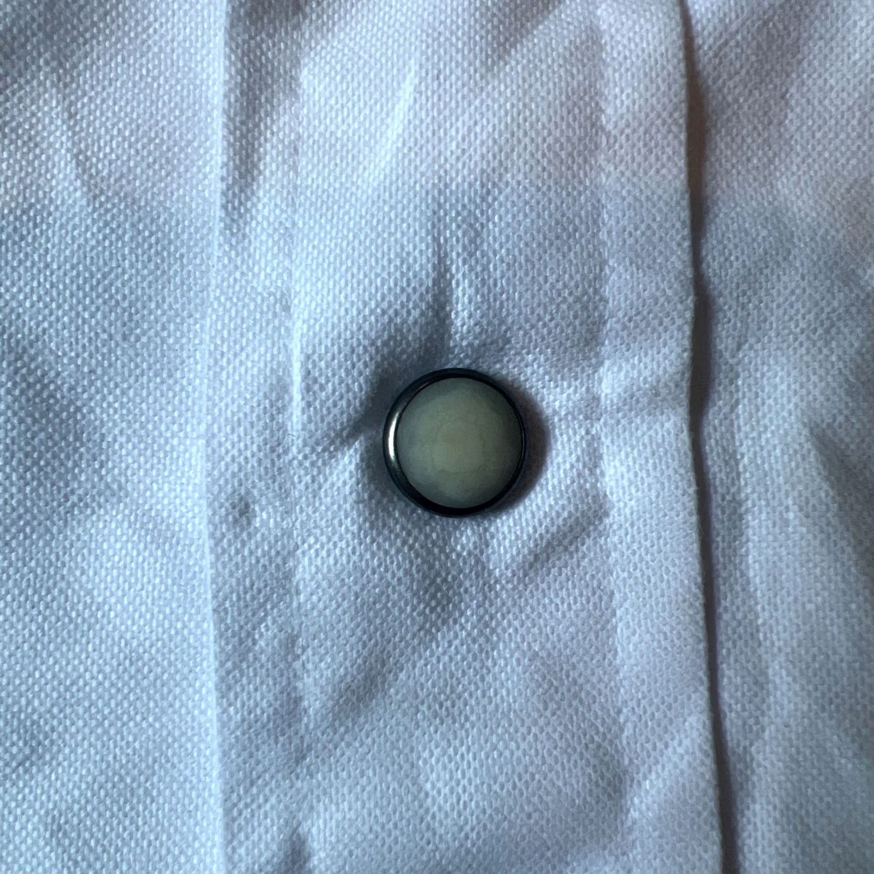 Vintage VINTAGE Polo Shirt 2XL White Pearl Snaps Long Sleeve Western Wear Rockabilly Mens Size US XXL / EU 58 / 5 - 5 Thumbnail
