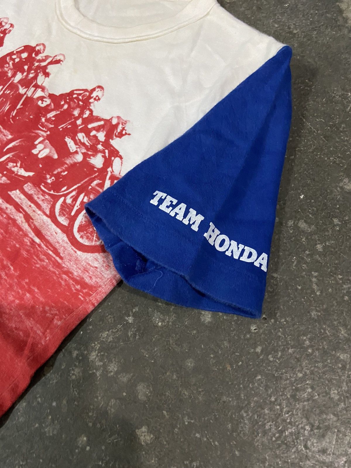 Honda × Vintage Vintage 1980s Team Honda Motocross Rare Graphic Tee Size US XS / EU 42 / 0 - 7 Thumbnail