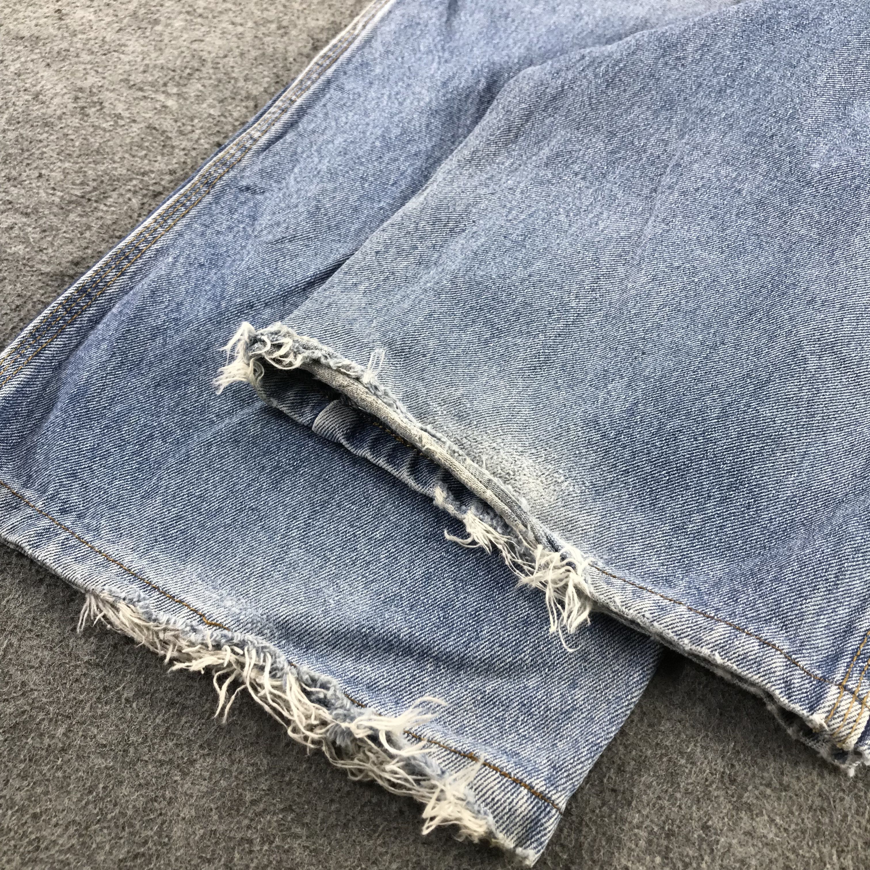 Guess Vintage 90's Guess Jeans Faded Baggy Denim KJ3398 Size US 33 - 7 Thumbnail