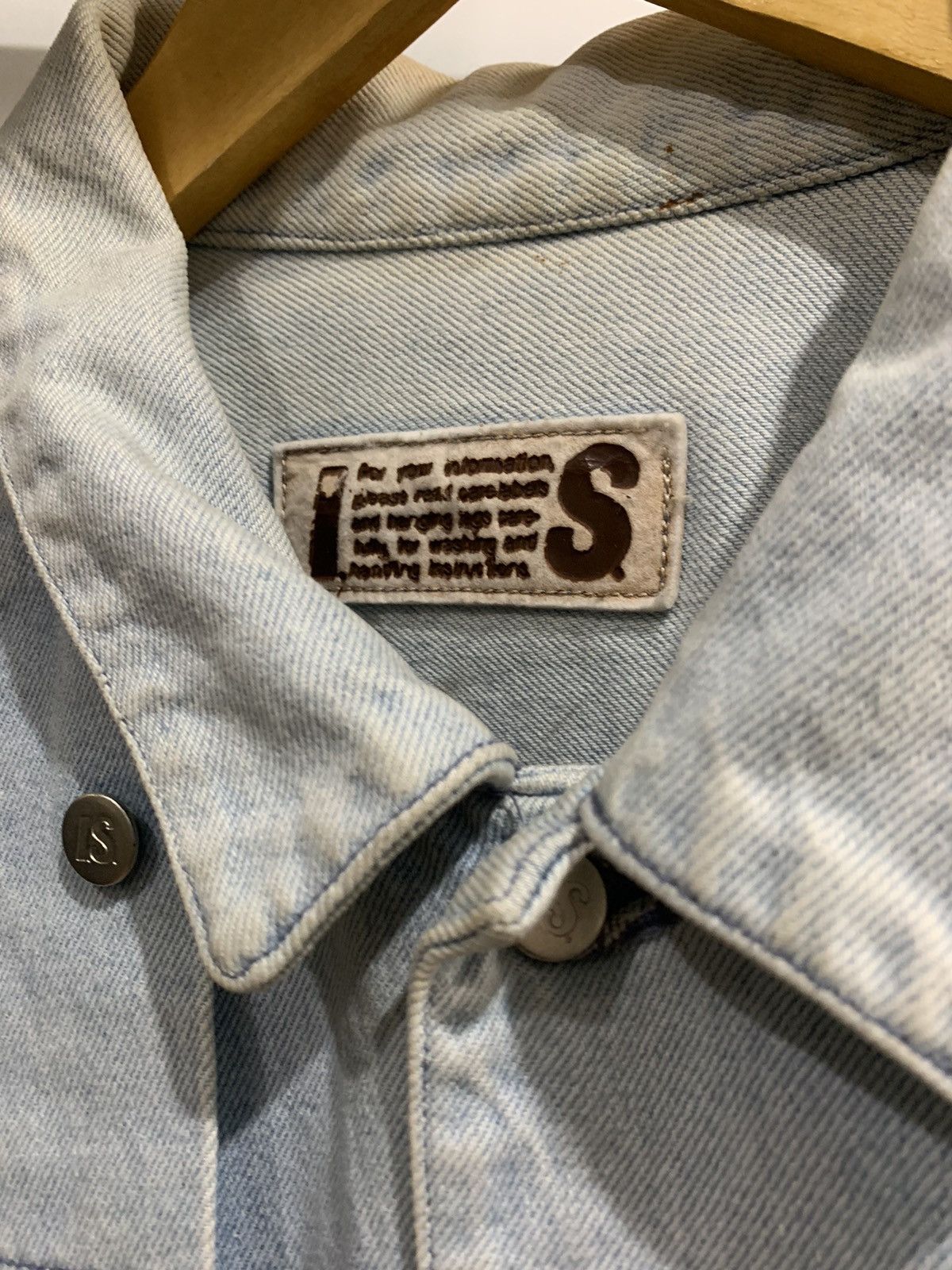 Designer × Issey Miyake 1990s Issey Miyake Denim Jacket Size US S / EU 44-46 / 1 - 3 Thumbnail