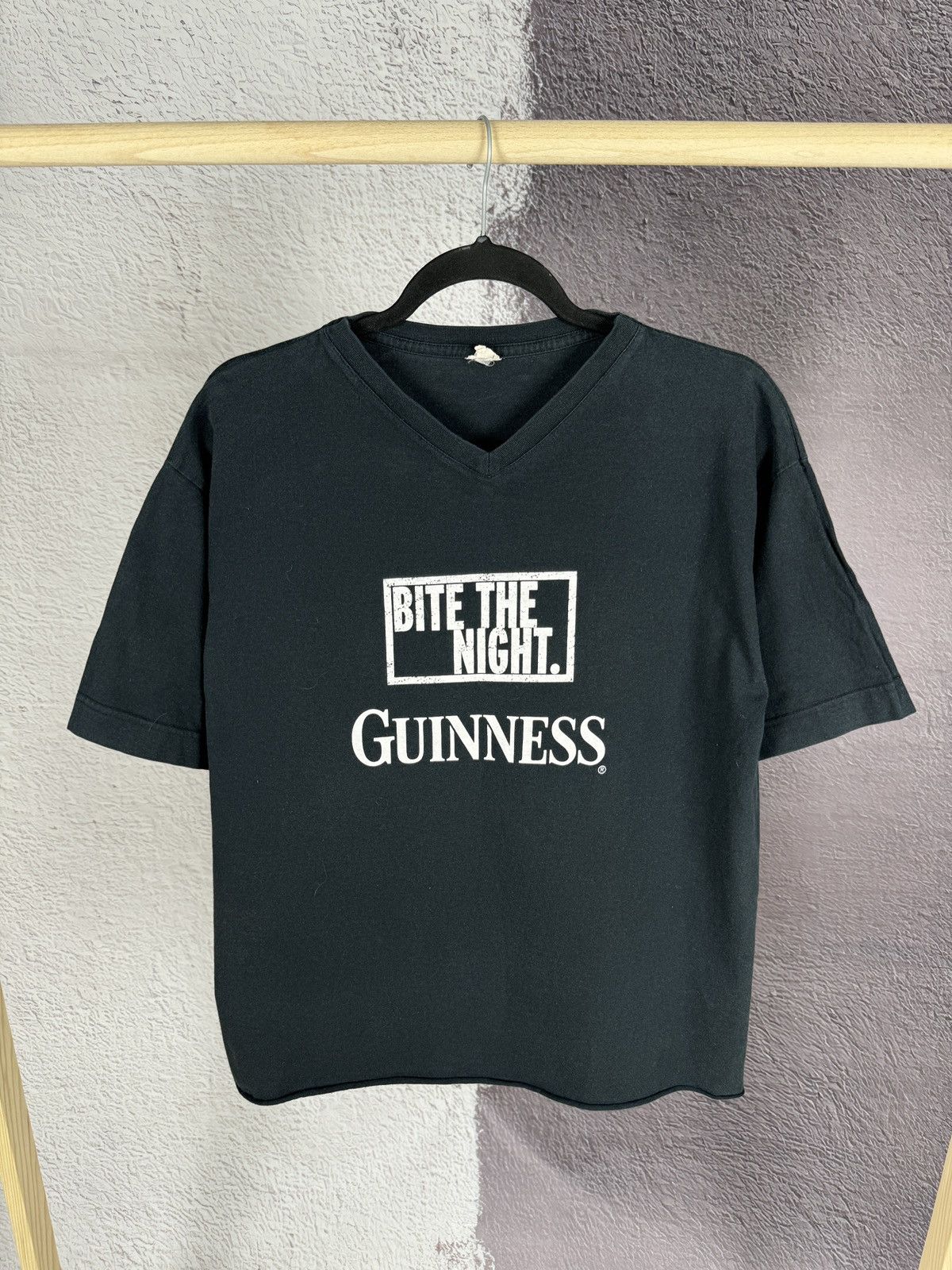 Vintage Guinness vintage Bite The Night double side tee shirt jts Size US M / EU 48-50 / 2 - 1 Thumbnail