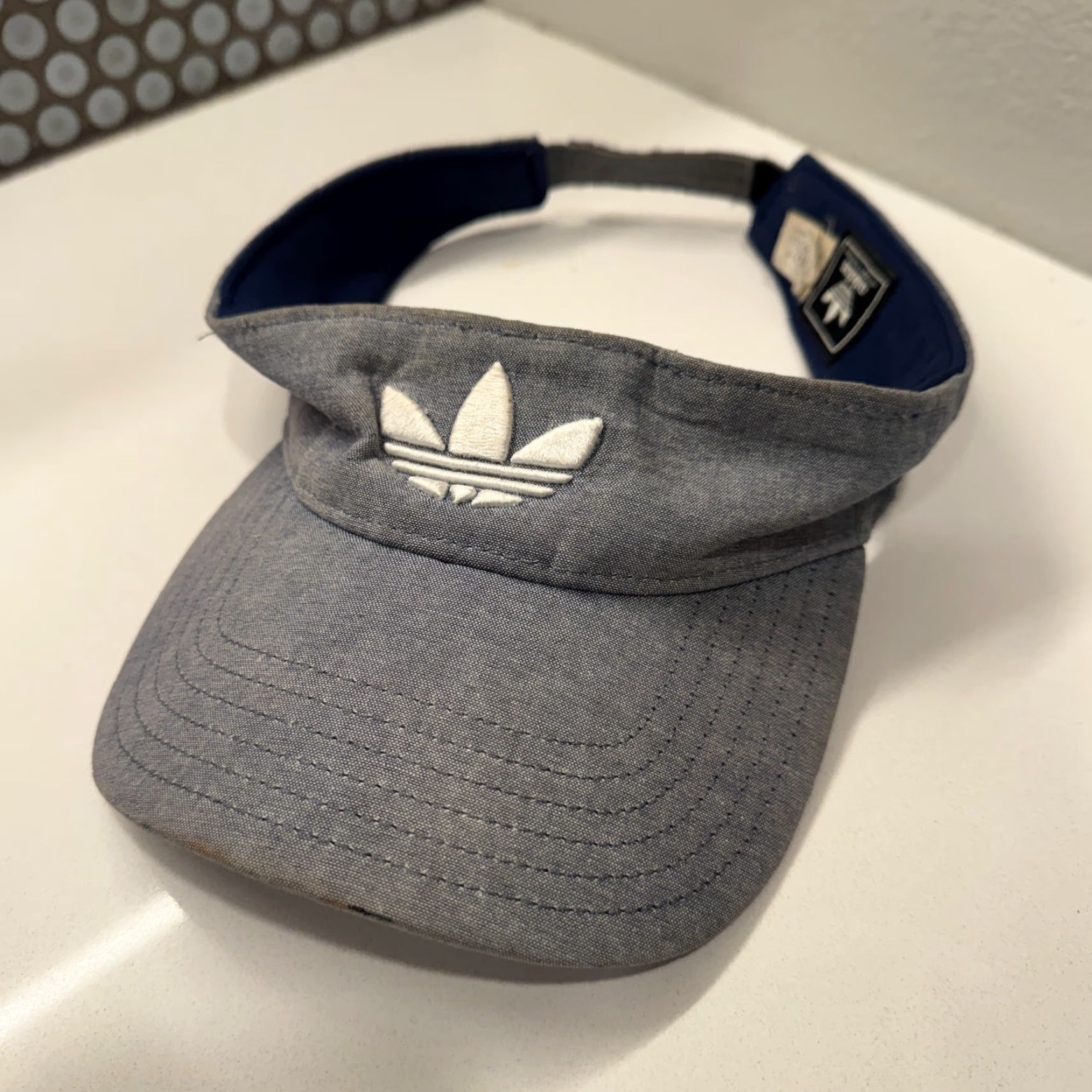 Adidas Adidas Visor Hat Cap Strap Back Trefoil Strap Back Outdoor Casual - One Size Black, Polyester, Men, Visor, Adjustable, Summer, Spring, Fall Size ONE SIZE - 2 Thumbnail