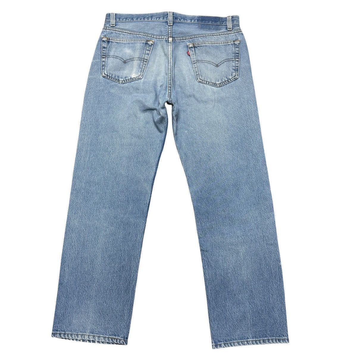 Levi's Vintage 90s Levis 501 Faded Blue Jeans Size US 35 - 2 Thumbnail