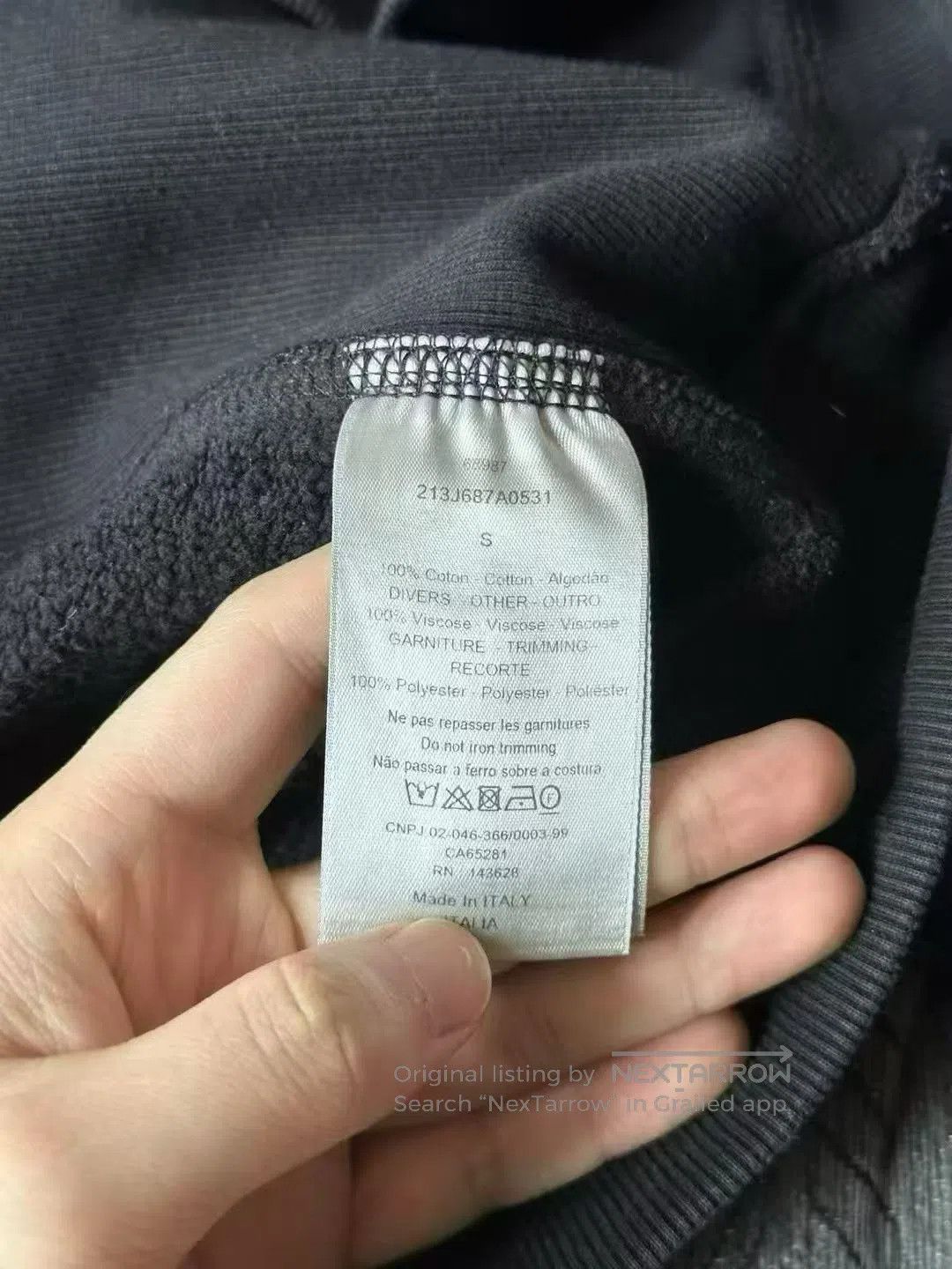 Dior Dior Heart Embroidered Sweatshirt| Size US S / EU 44-46 / 1 - 4 Thumbnail