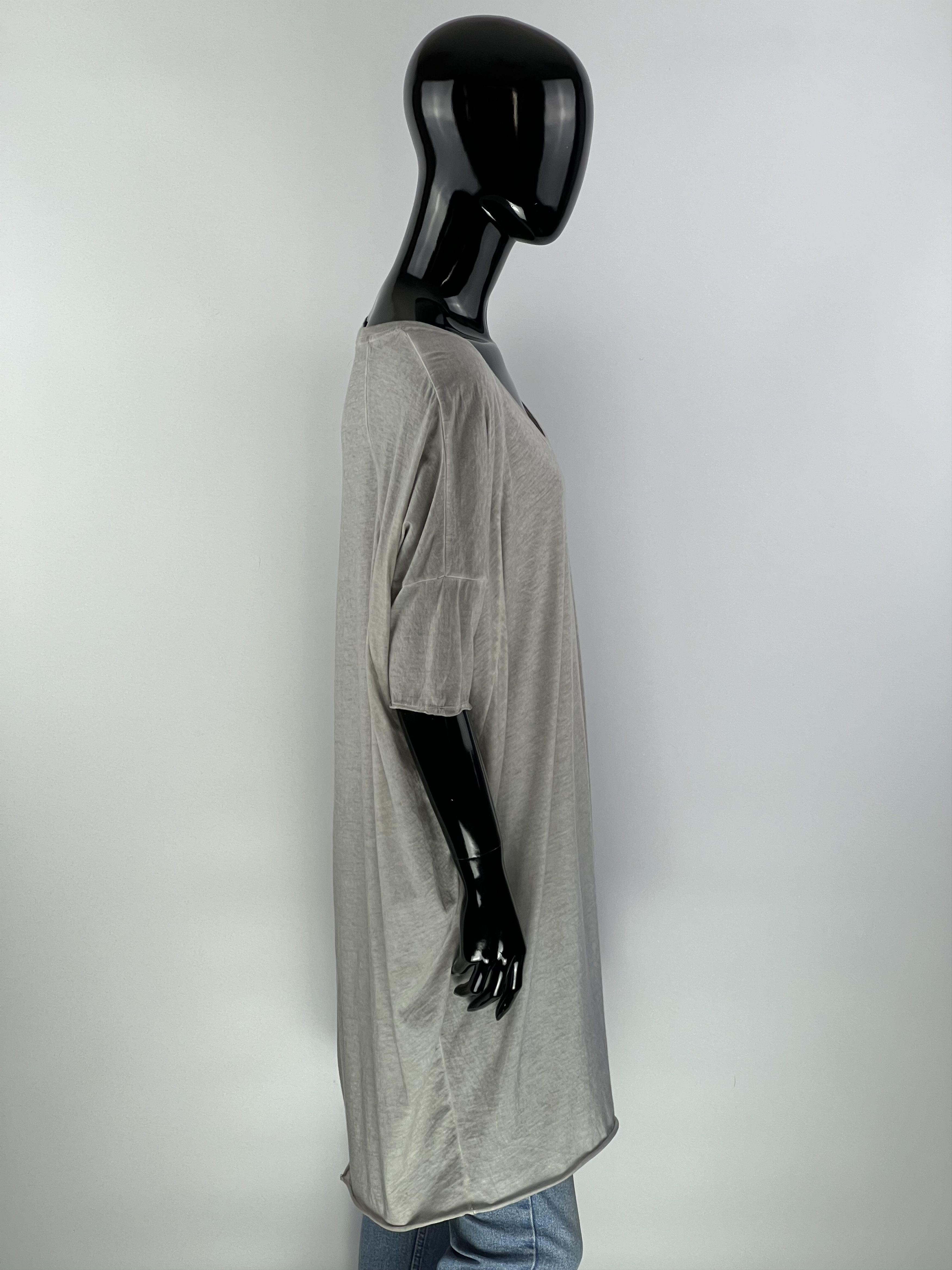 MAJESTIC FILATURES Majestic Filatures Gray Cotton T Shirt Dress Size 1 Size S / US 4 / IT 40 - 2 Thumbnail