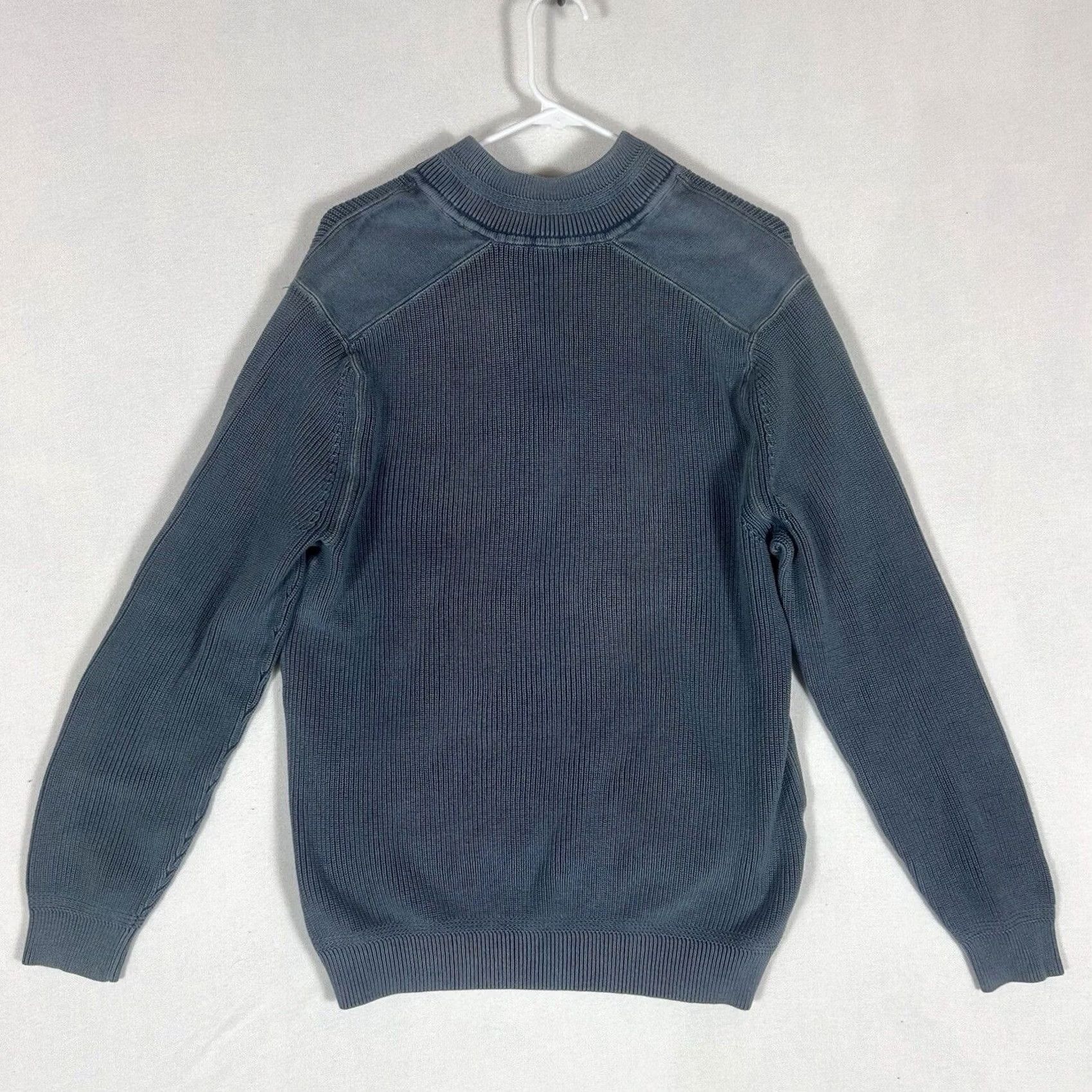 Tommy Bahama Tommy Bahama Pullover Knit Sweater Mens Large 100% Cotton 1/4 Zip L/S Casual Blue Size US L / EU 52-54 / 3 - 5 Thumbnail
