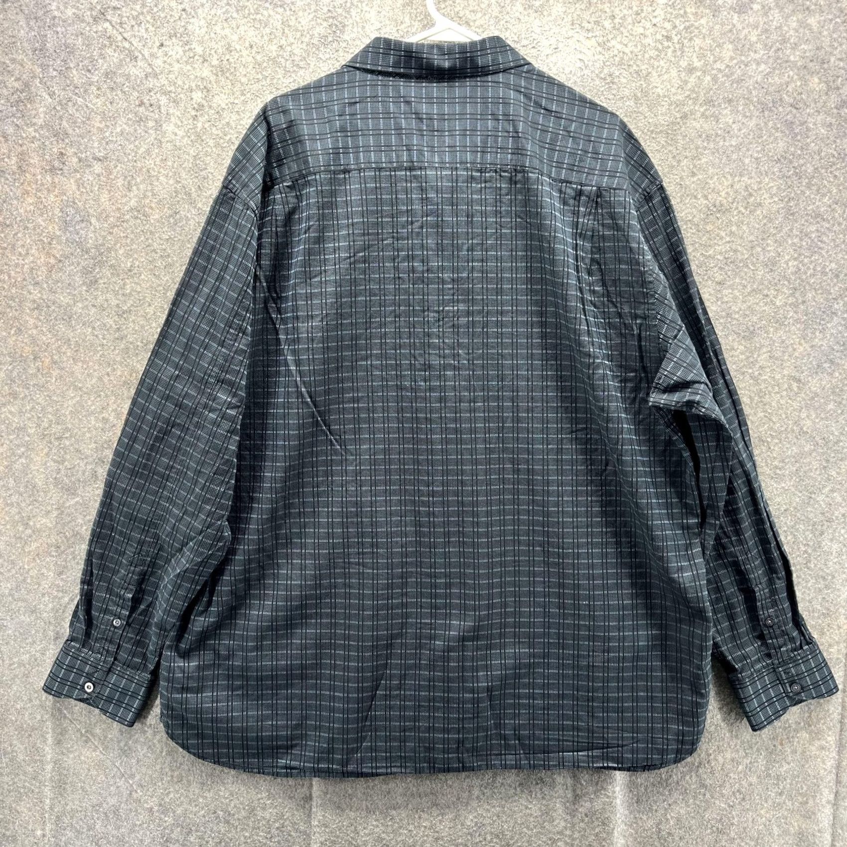 Tommy Bahama Tommy Bahama Shirt Mens 2XL Gray Check Long Sleeve Button Up Cotton Silk Size US XXL / EU 58 / 5 - 7 Thumbnail