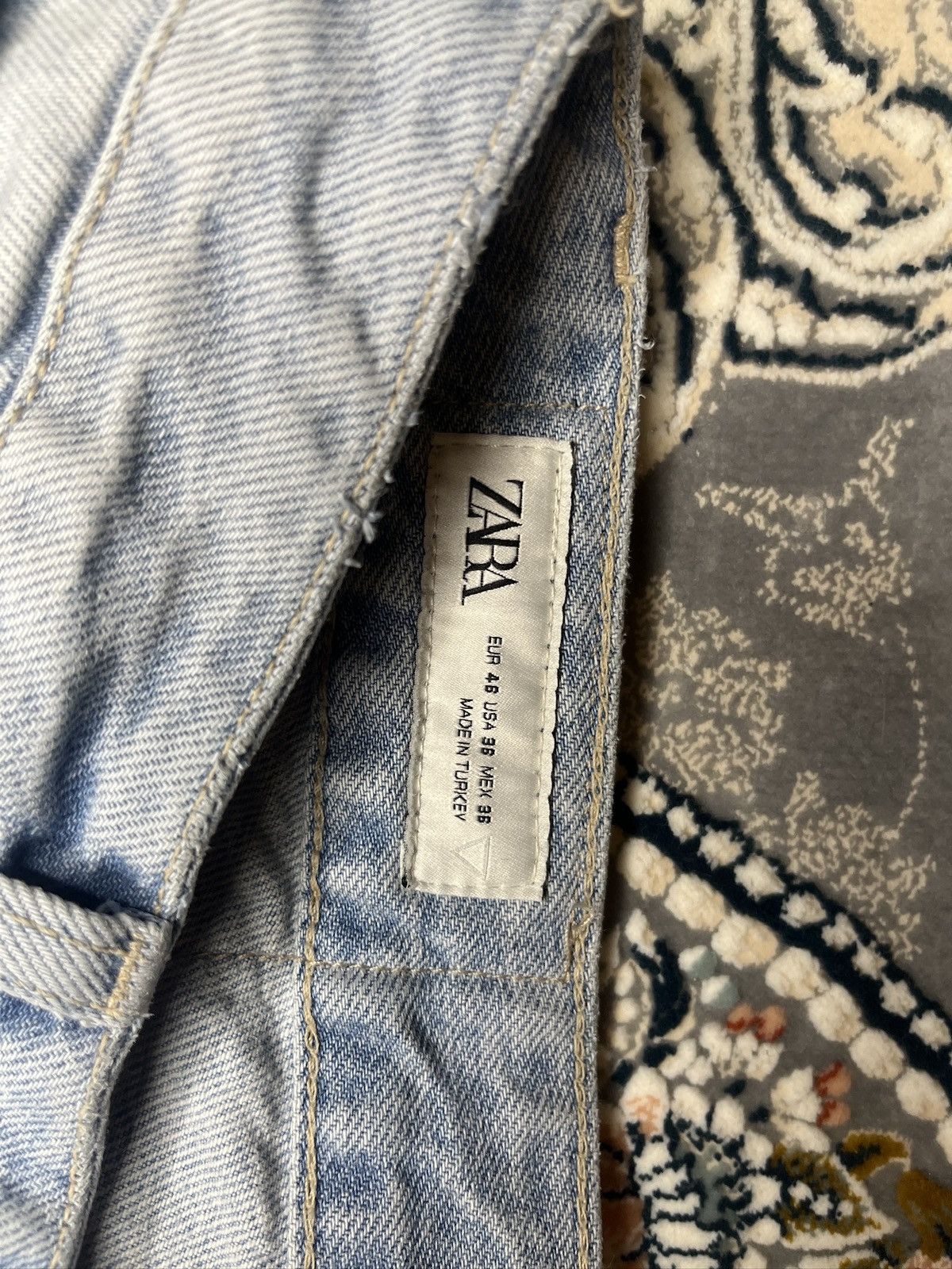 Zara Flared baggy Jeans japen style opium archive Size US 33 - 6 Thumbnail