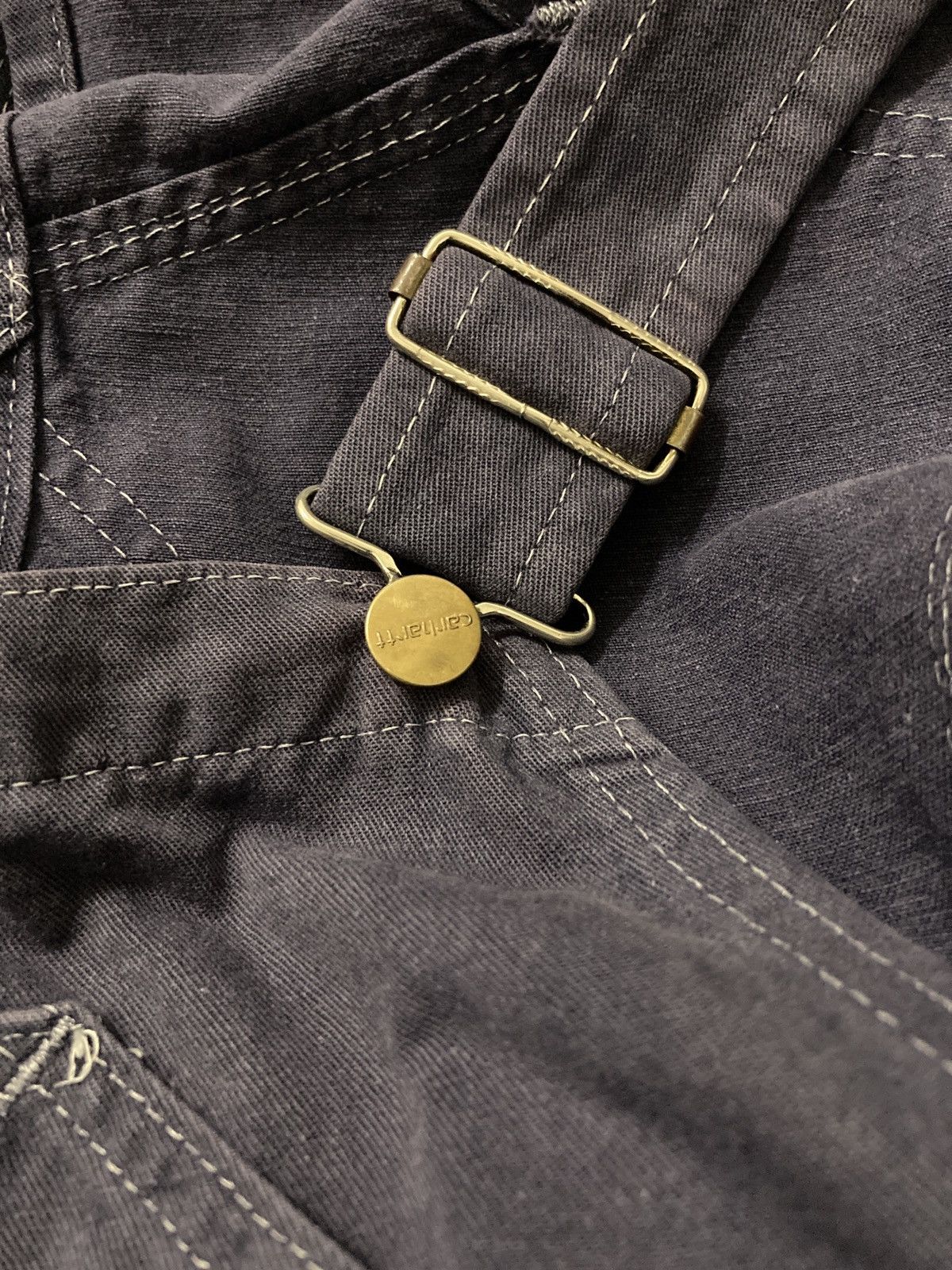Carhartt × Vintage Vintage Distressed Carhatt Bib Overalls Dungaree Workwear Size US 36 / EU 52 - 12 Thumbnail