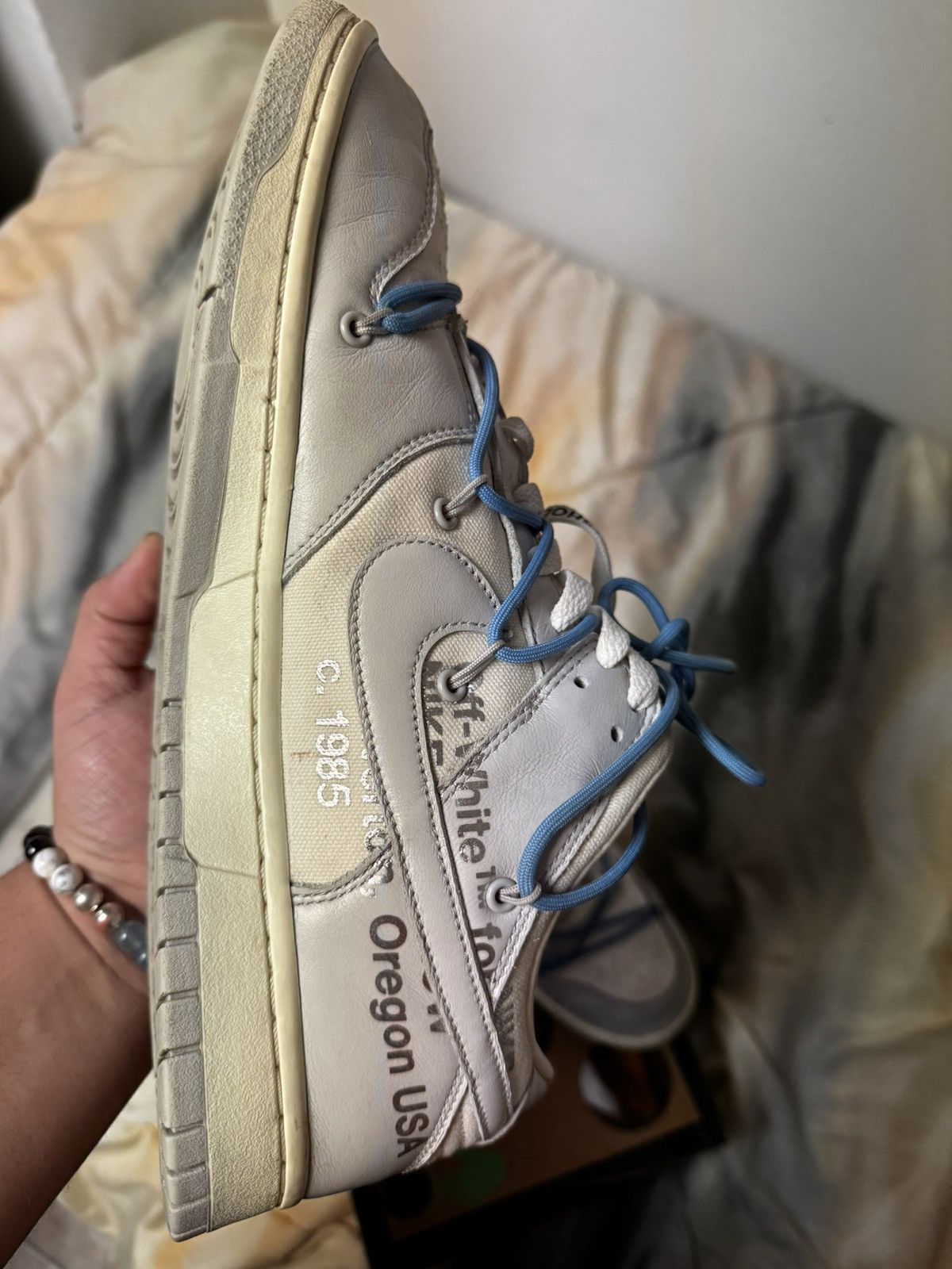 Nike × Off-White Nike Dunk Low Off-White Lot 5 Size US 11.5 / EU 44-45 - 23 Thumbnail