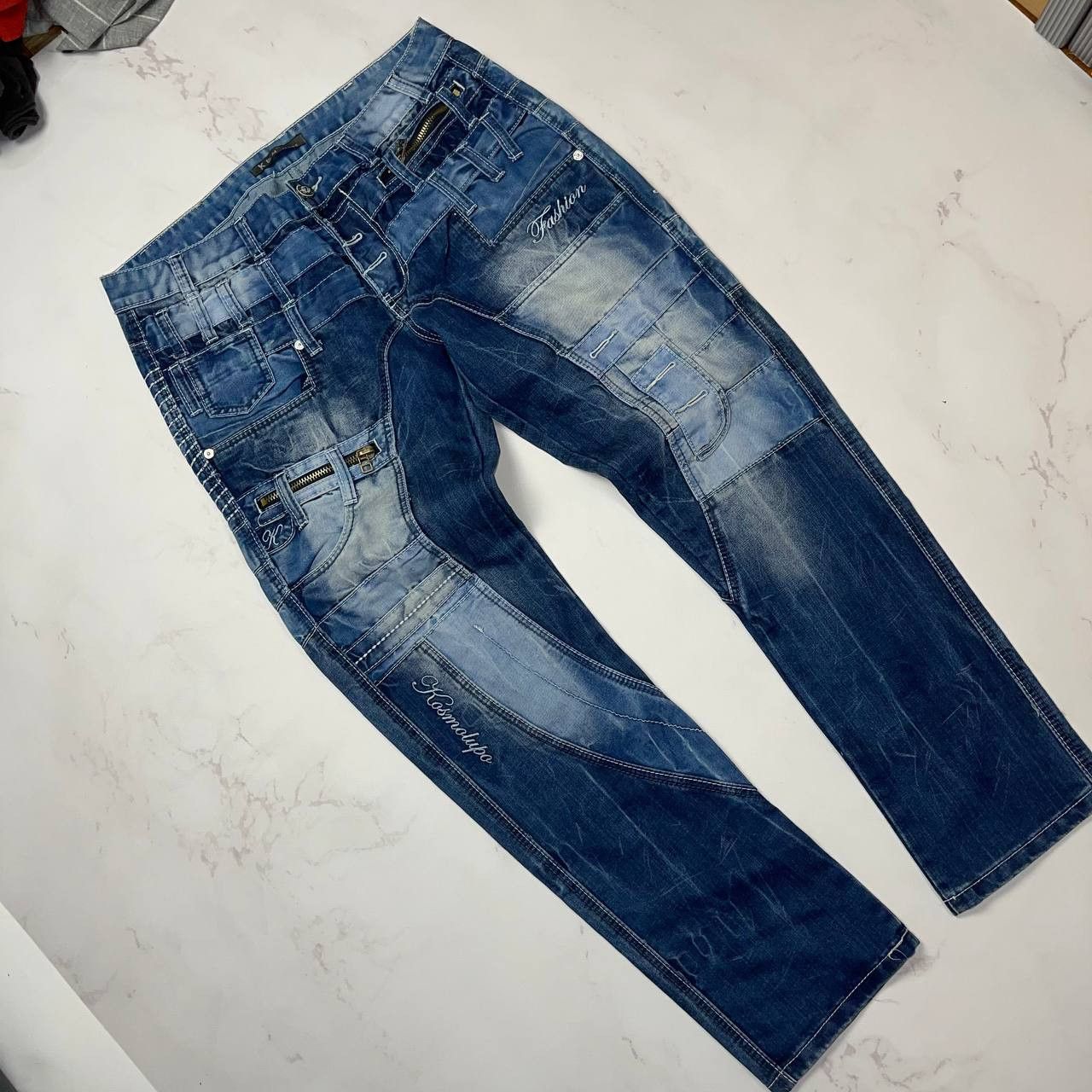 Japanese Brand Japanese Brand Kosmo Lupo Vintage Avant Garde Jeans 36 Size Size US 36 / EU 52 - 2 Thumbnail