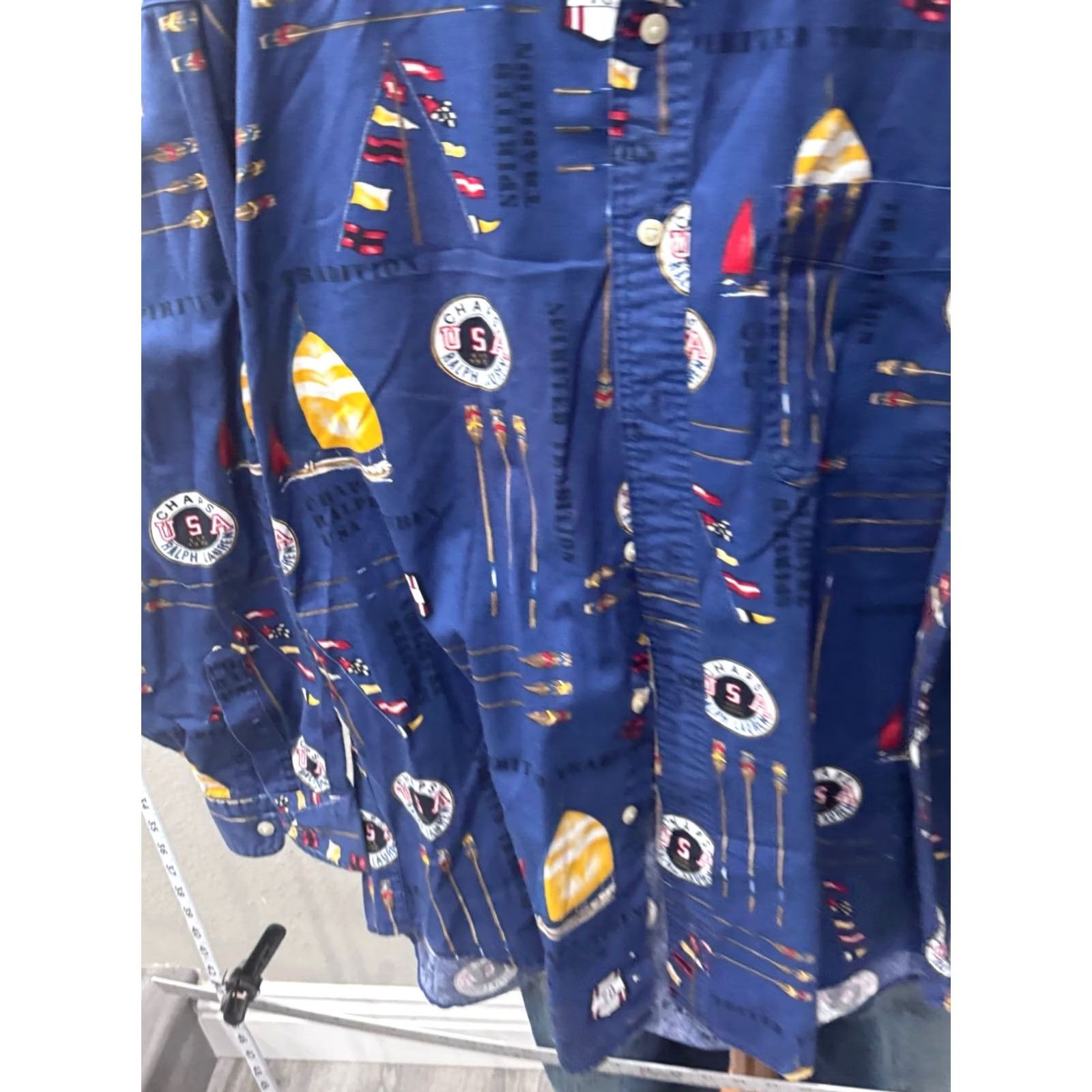 Ralph Lauren RARE Chaps Ralph Lauren WILD Artwork LONG SLEEVE SHIRT Large L Multicolor Mens Shirt Size US L / EU 52-54 / 3 - 3 Thumbnail