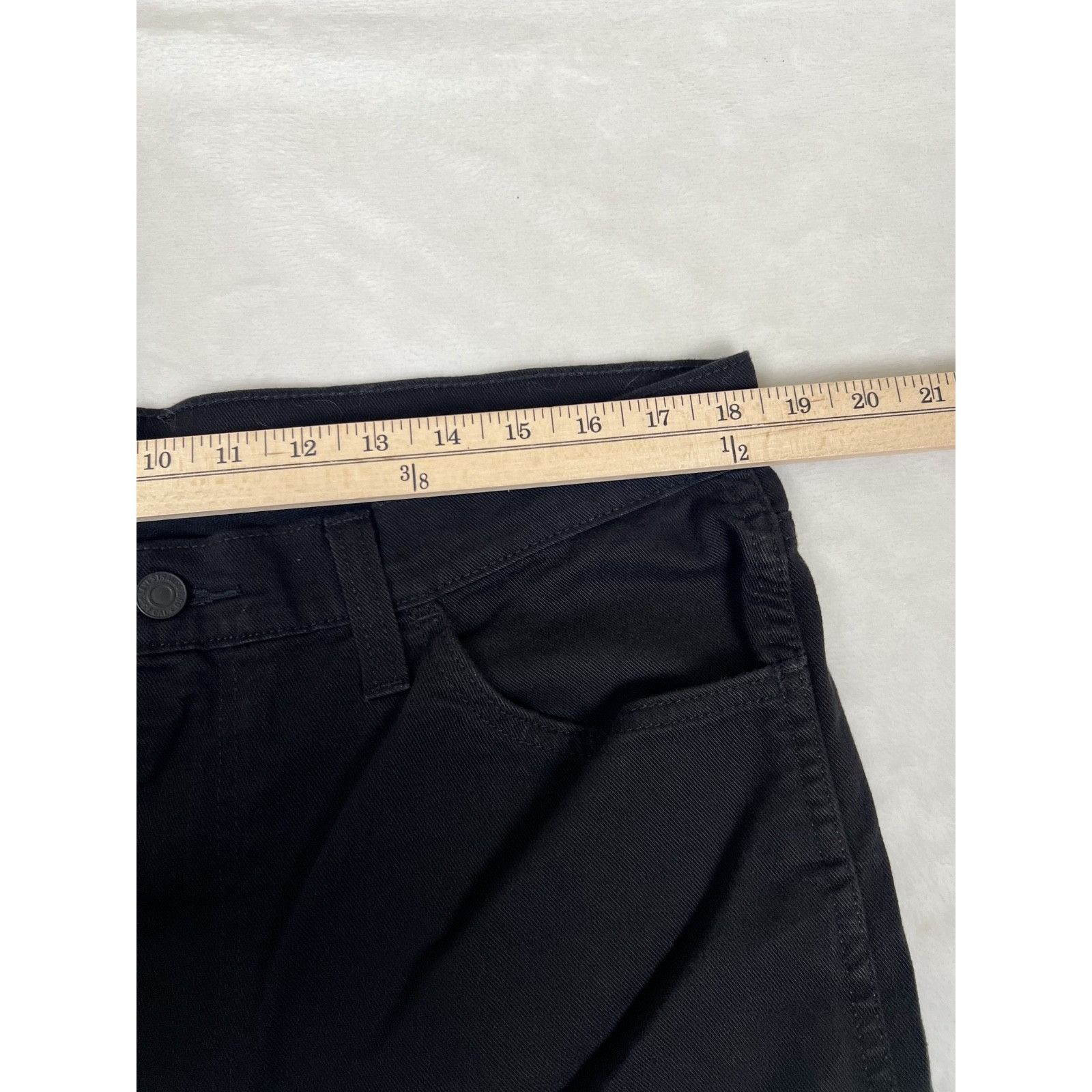 Levi's Levi’s 513 Black Denim Jeans Size 36x34 Straight Faded Size US 36 / EU 52 - 4 Thumbnail