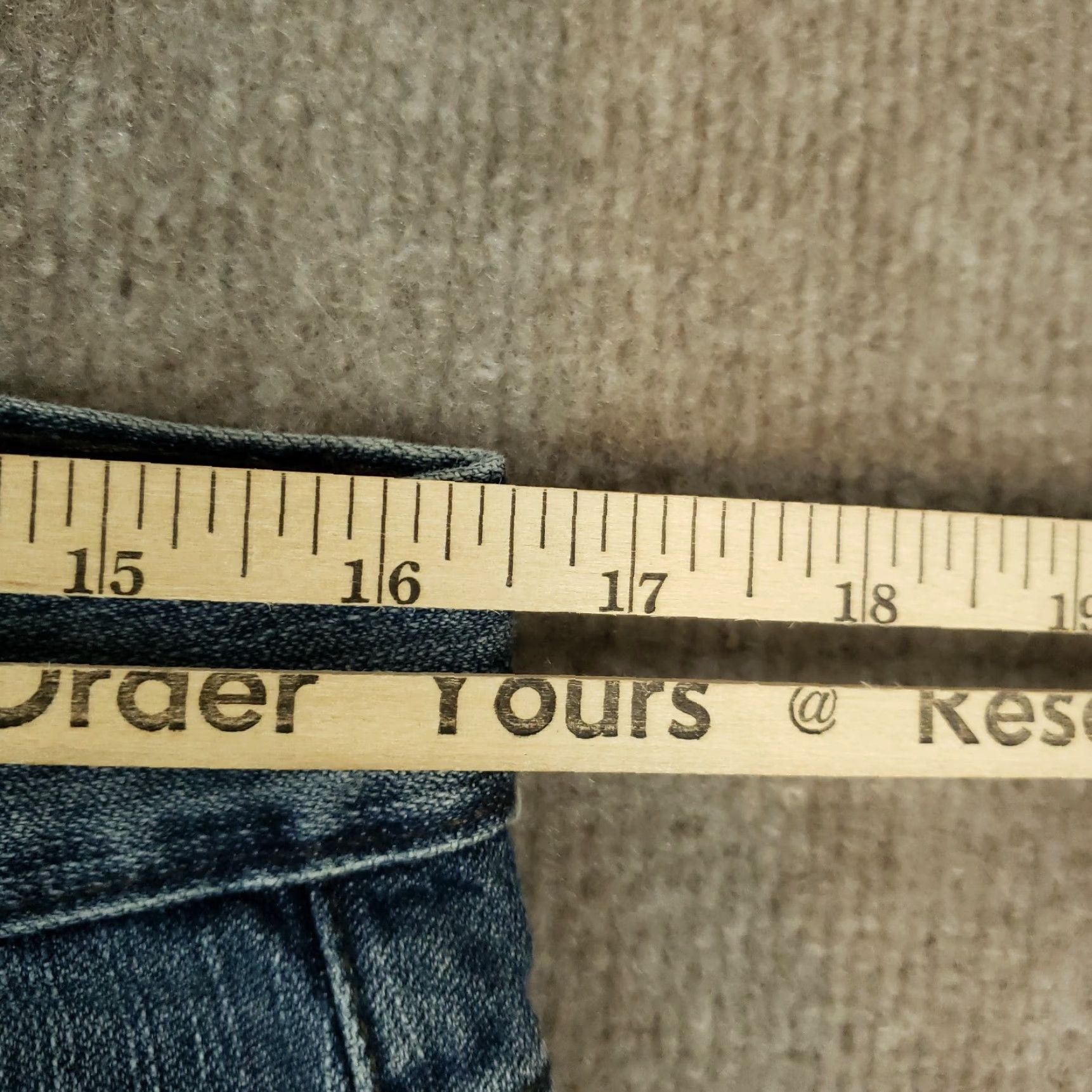 Vintage Twenty X Jeans Mens 33x35 Blue Denim Straight Leg Regular Fit Cotton 5 Pocket Size US 33 - 5 Thumbnail