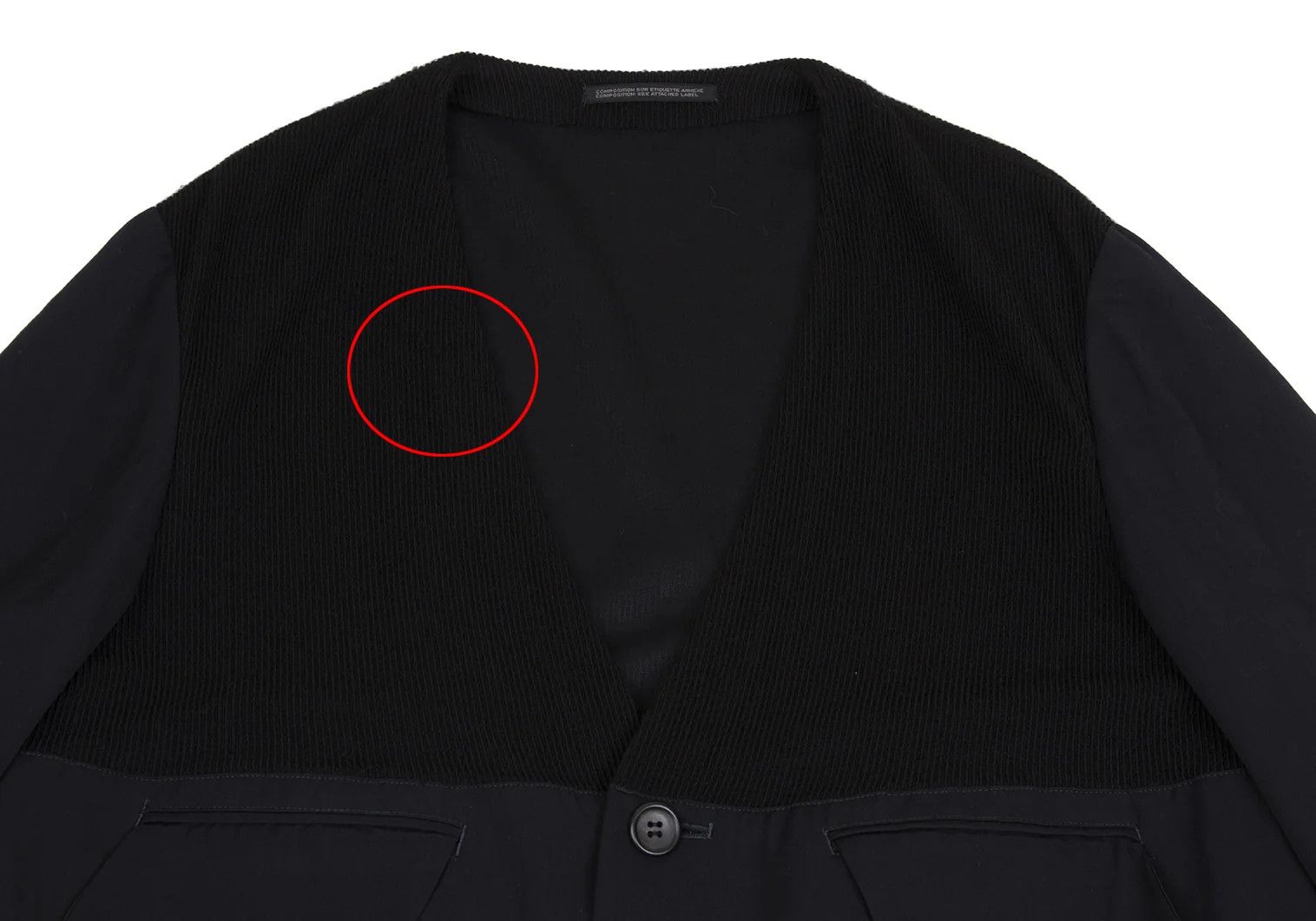 Yohji Yamamoto Yohji Yamamoto Wool Rib Knit Jacket Size US M / EU 48-50 / 2 - 2 Thumbnail