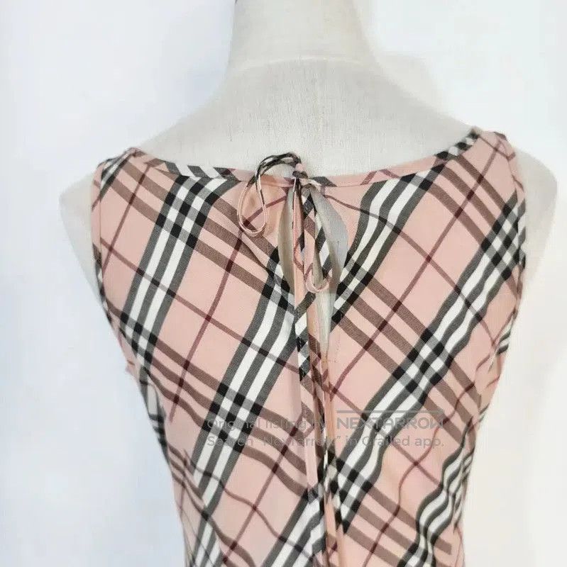 Burberry Burberry Pink Cotton Blend Plaid Dress. Size M / US 6-8 / IT 42-44 - 5 Thumbnail